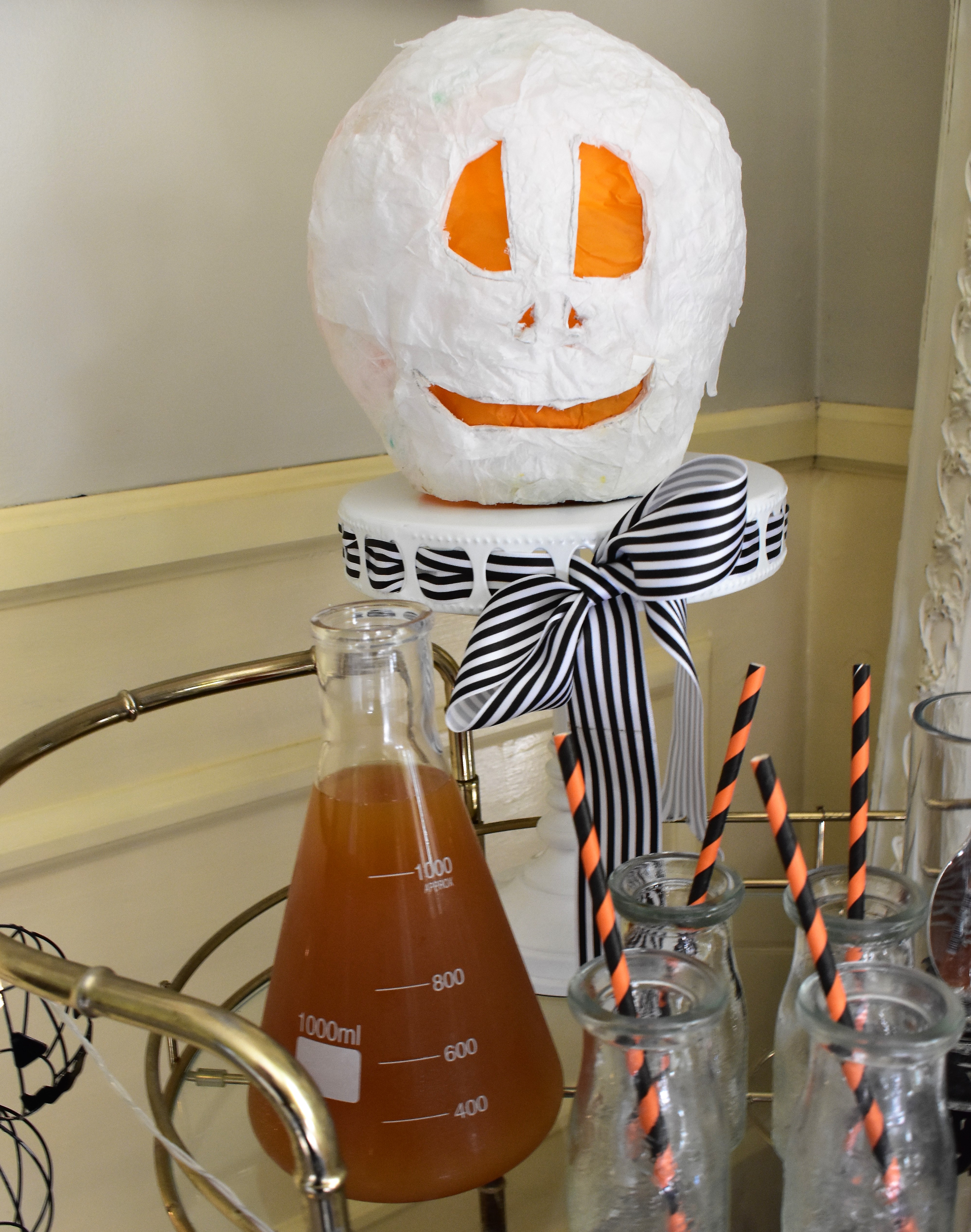 halloween bar cart