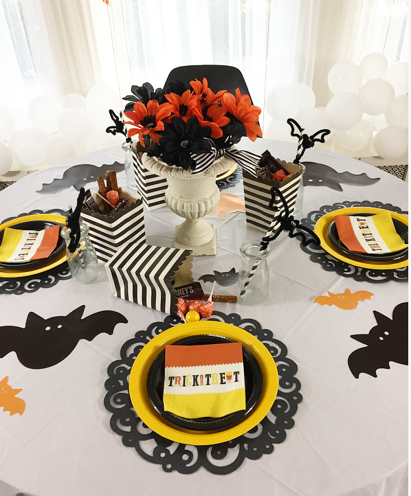 Halloween treat table