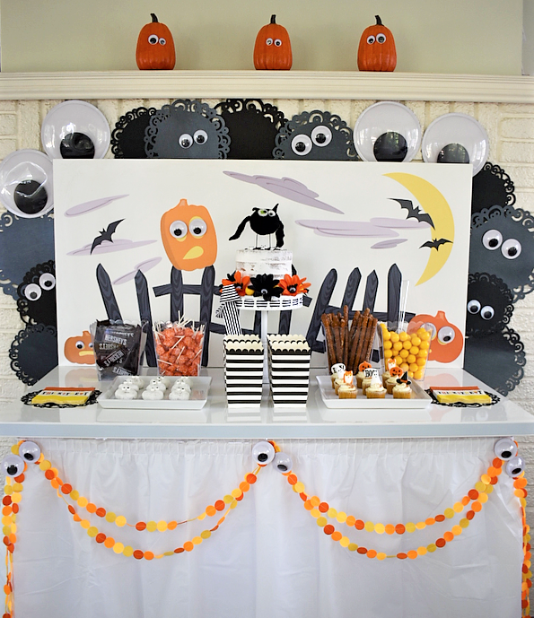 Halloween treat table