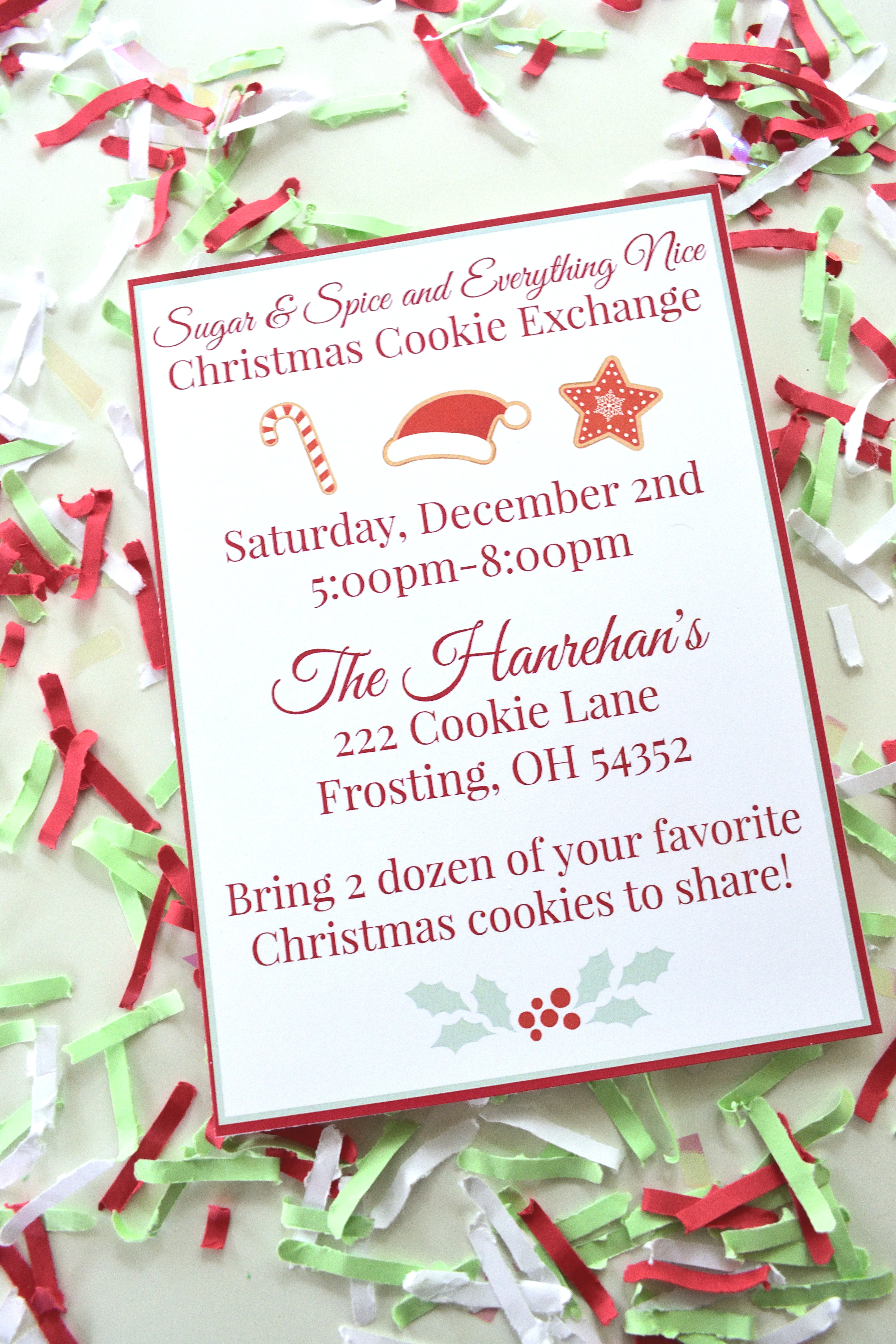 cookie swap invite