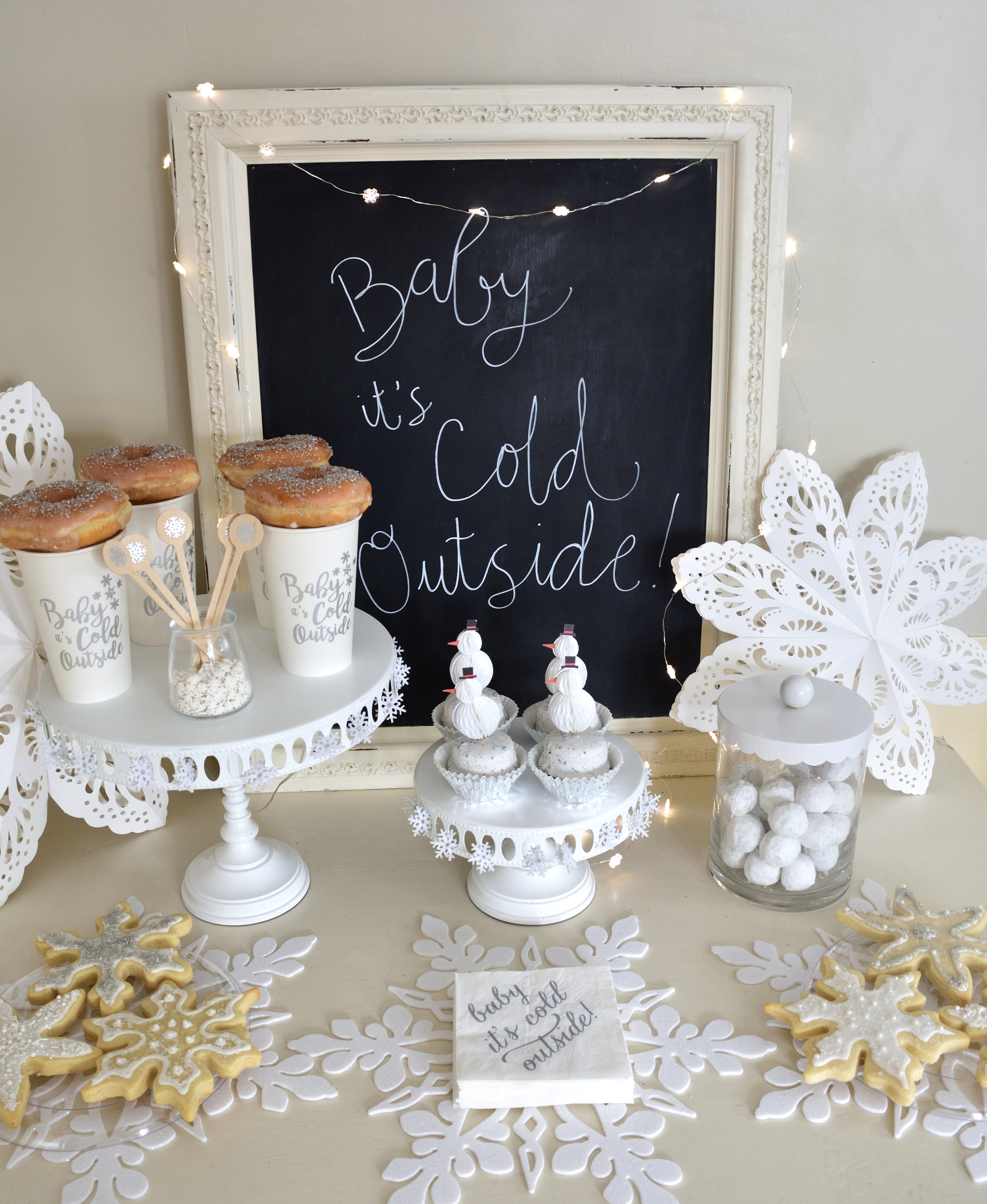 winter treats for a dessert table