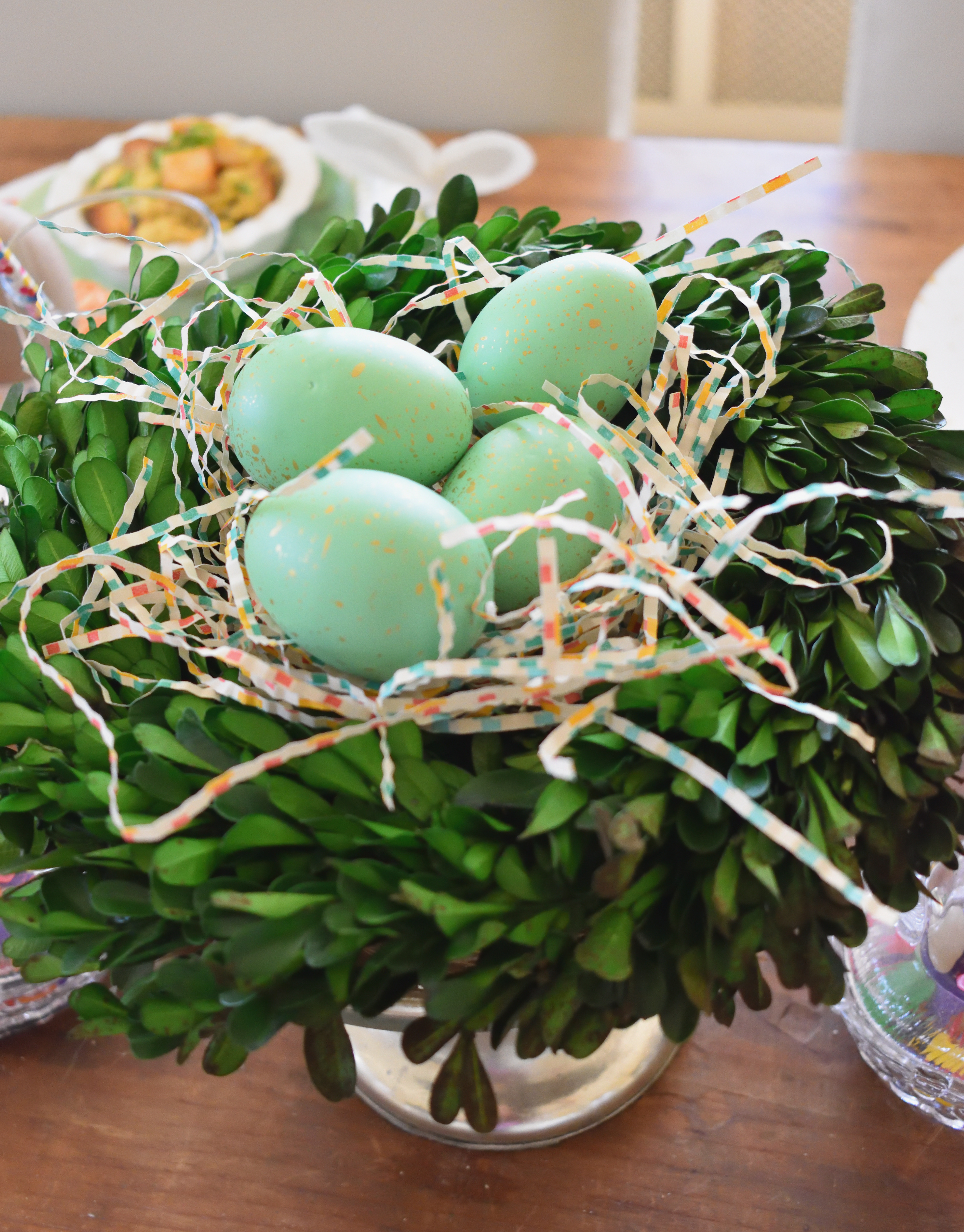 Easter table centerpiece