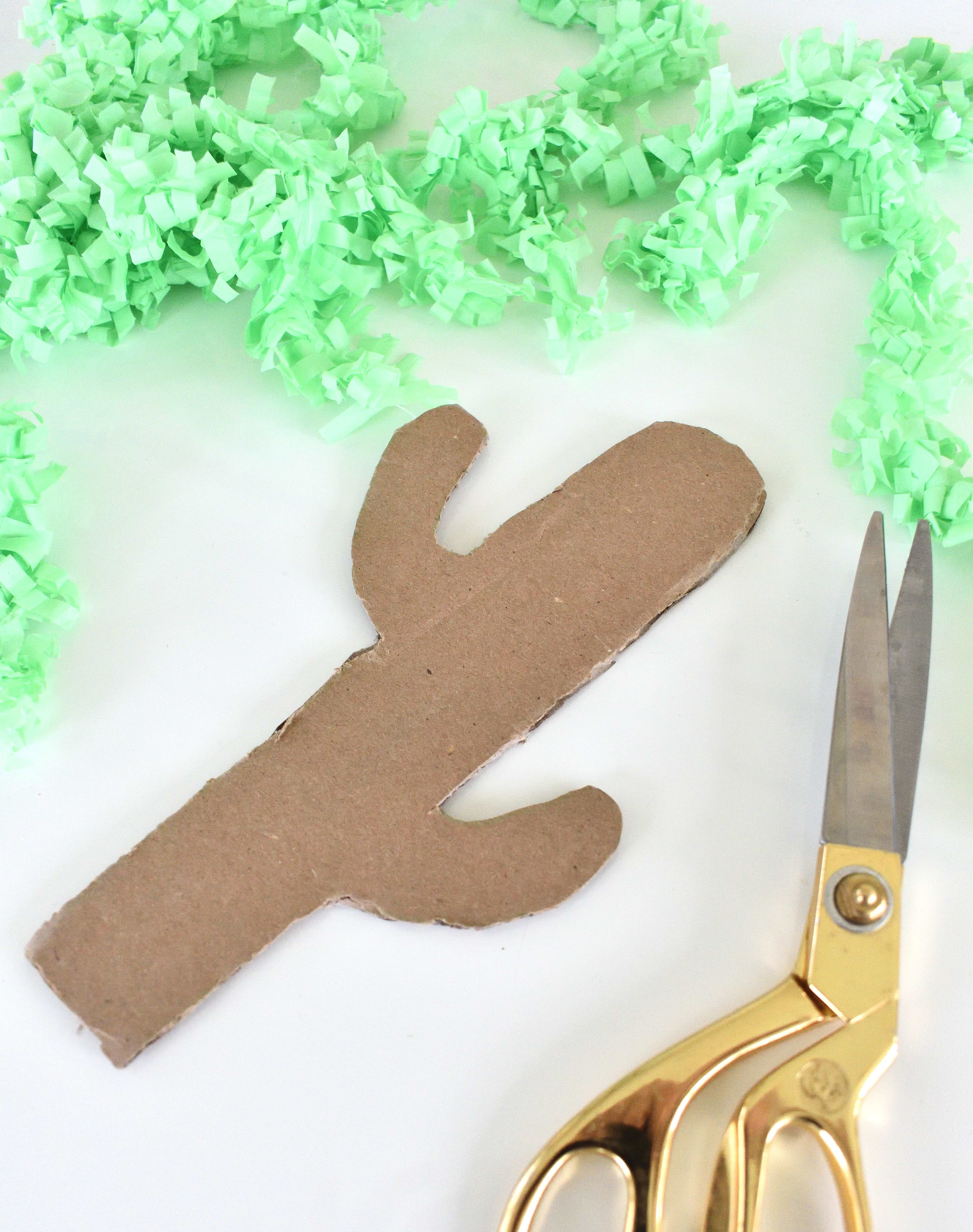 cactus cake topper DIY