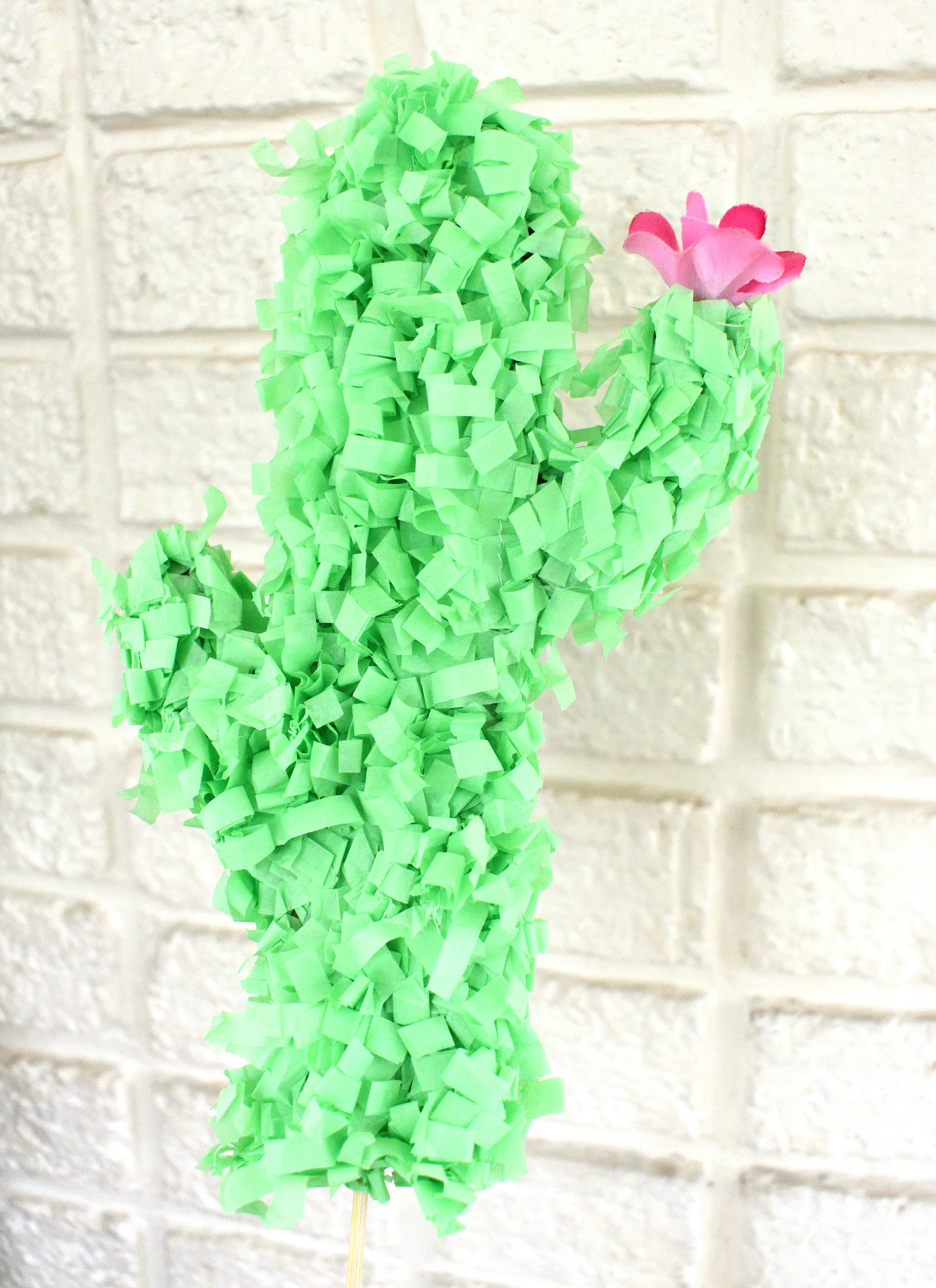 cactus cake topper DIY