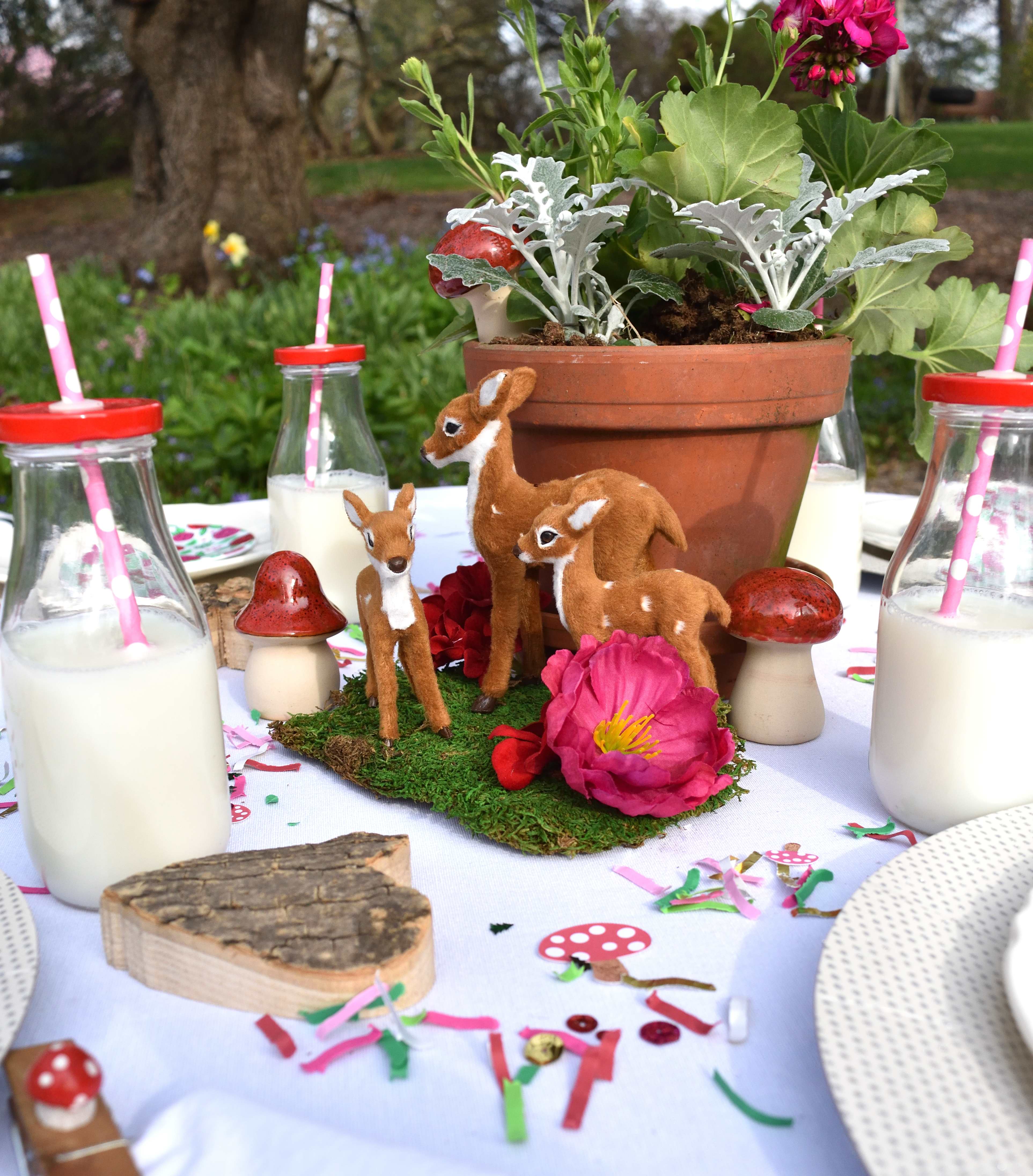 woodland breakfast party table