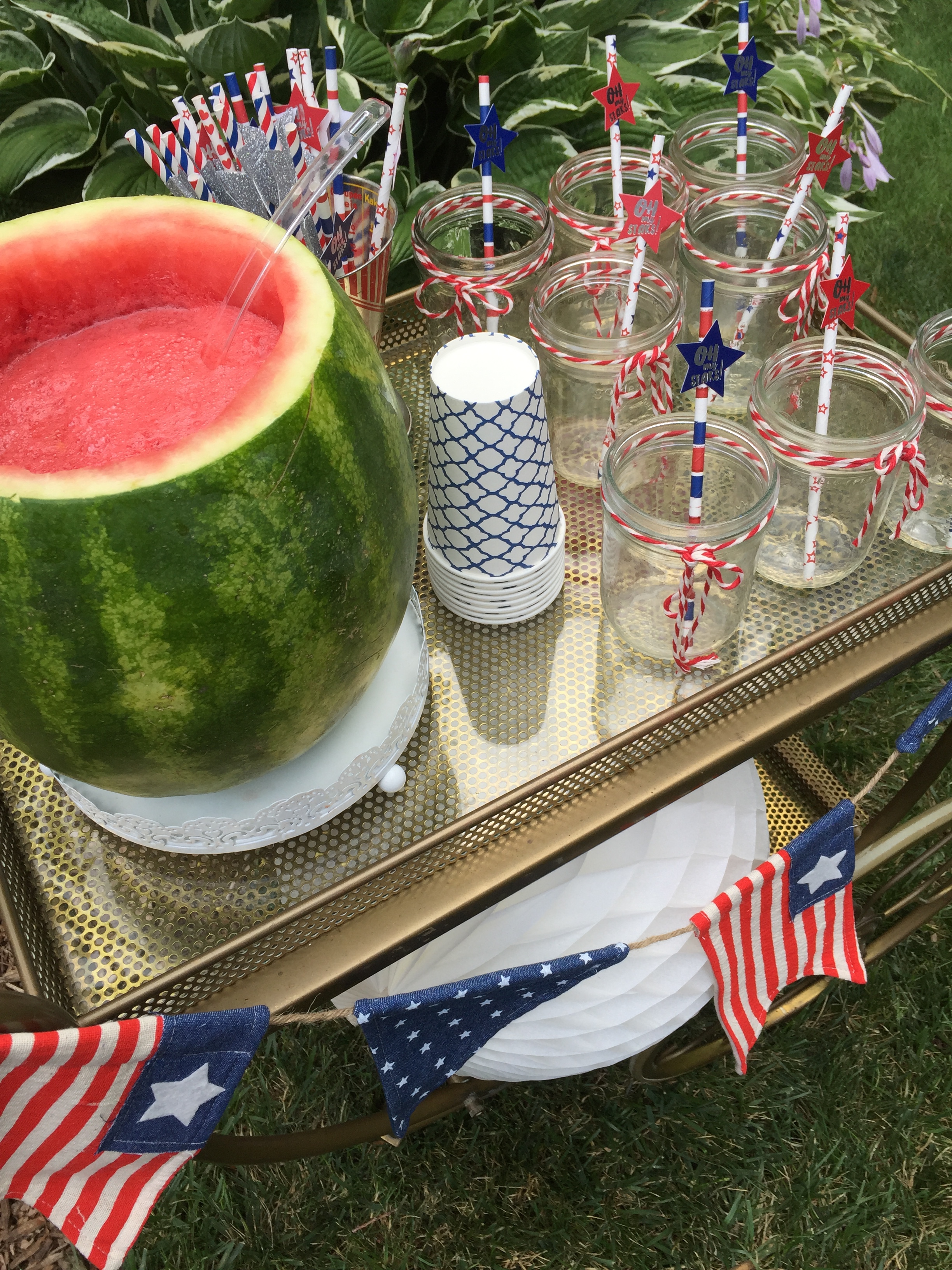 4th of July beverage cart ideas
