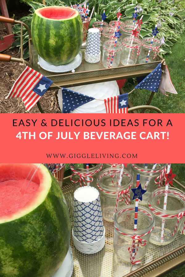 4th of july beverage cart ideas