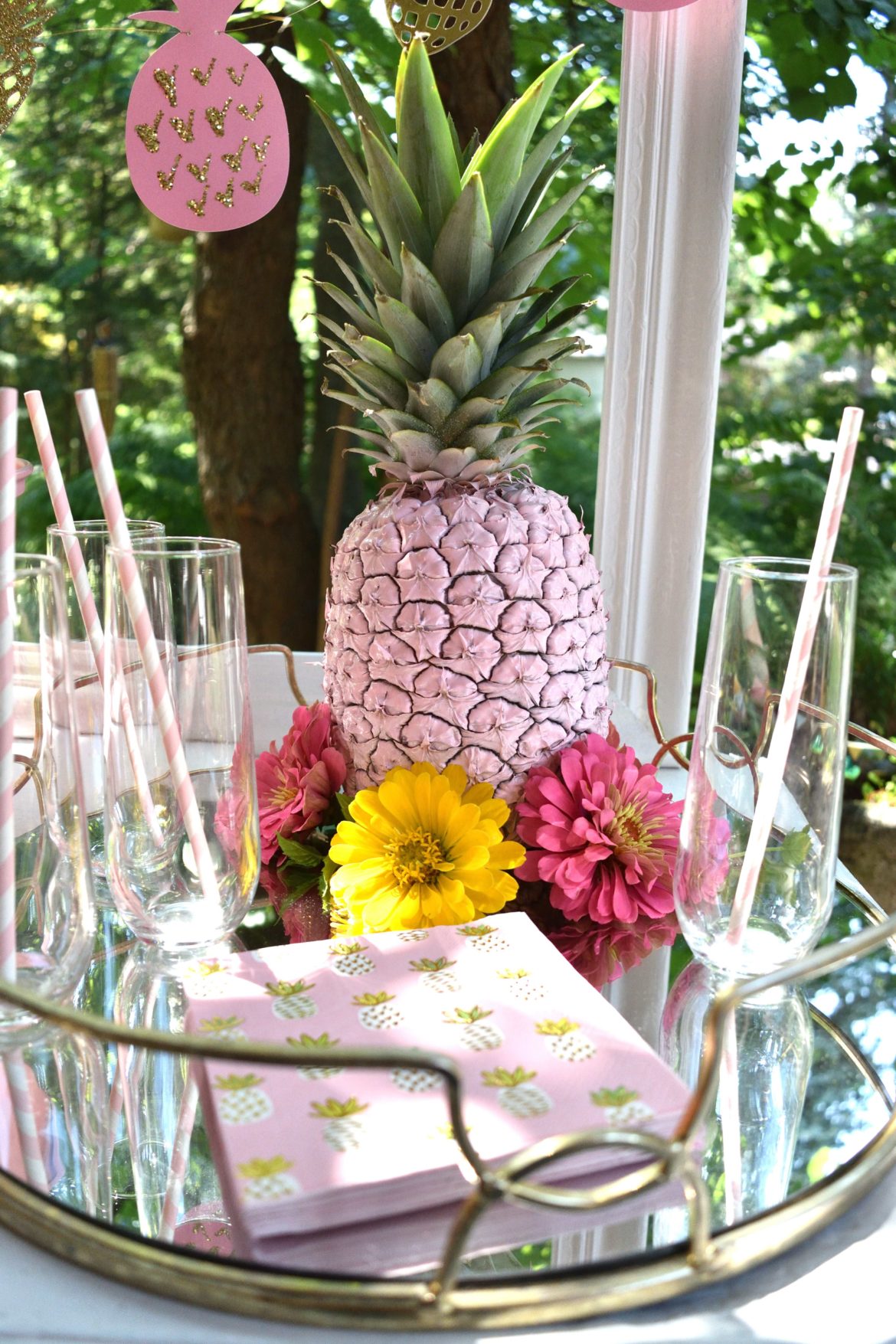 Pineapple party ideas for summer fun! See some festive color options!