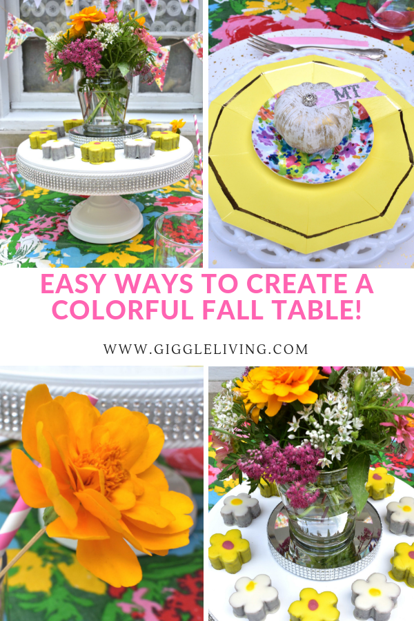 colorful fall table