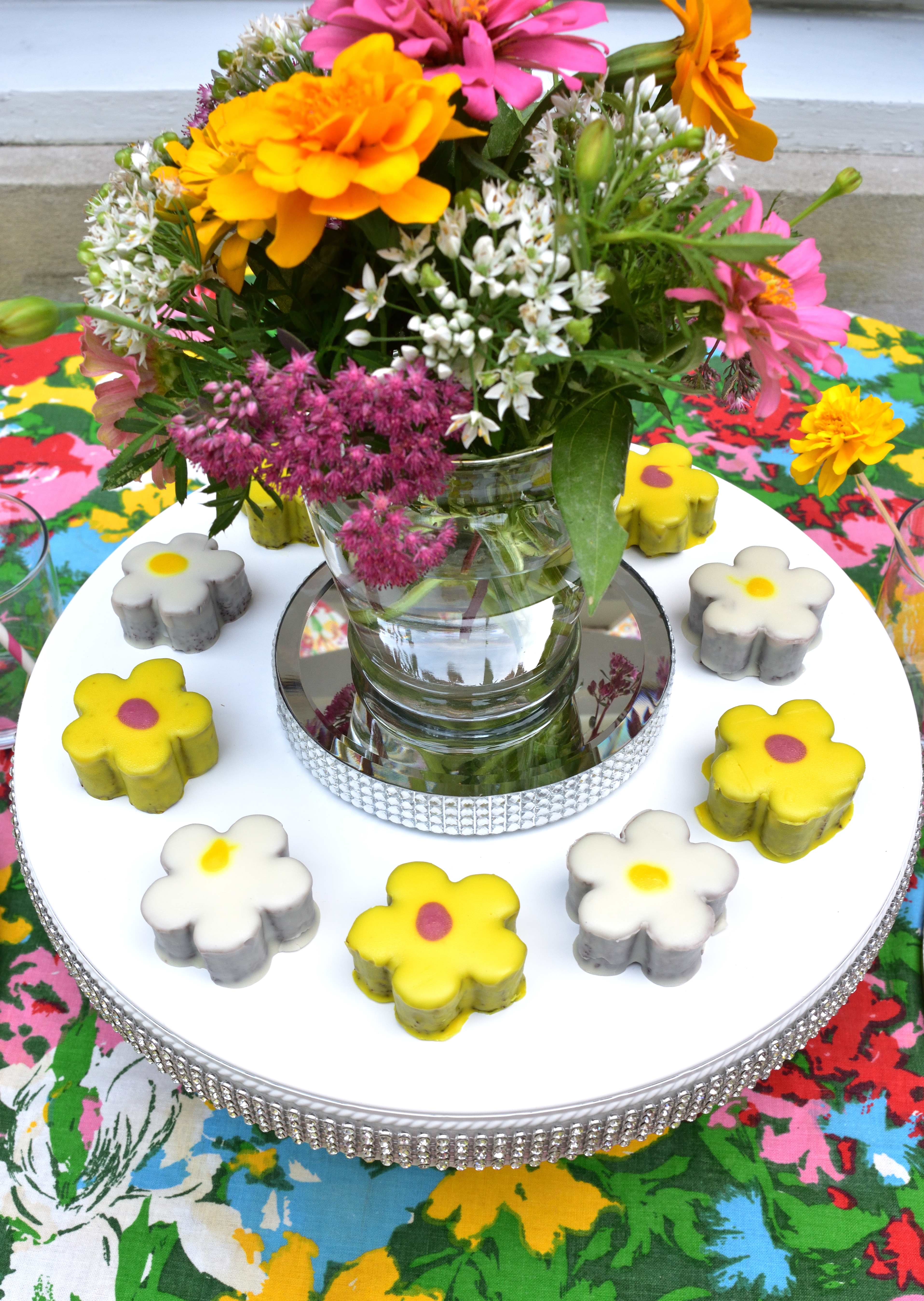 colorful fall dessert table