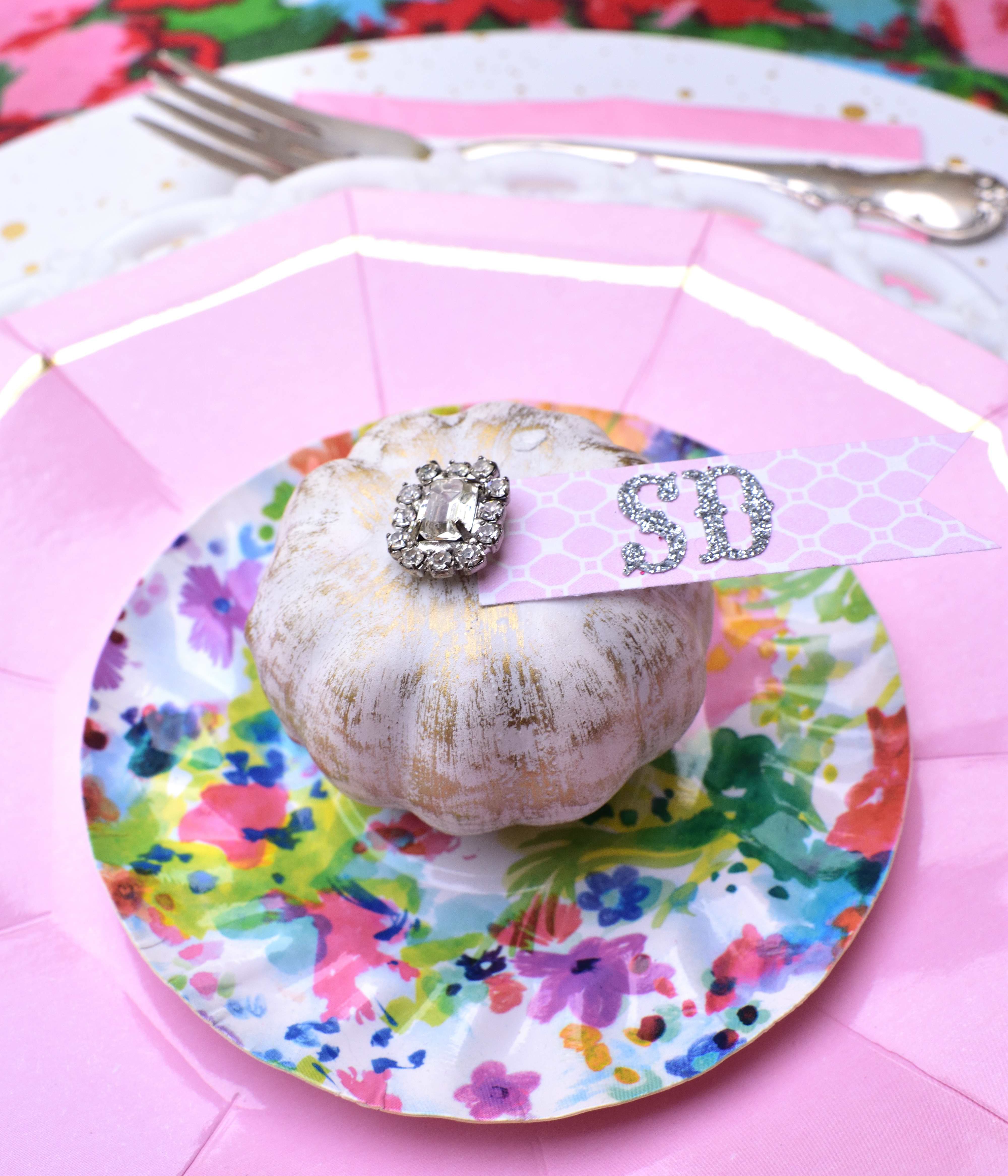 colorful fall place card idea