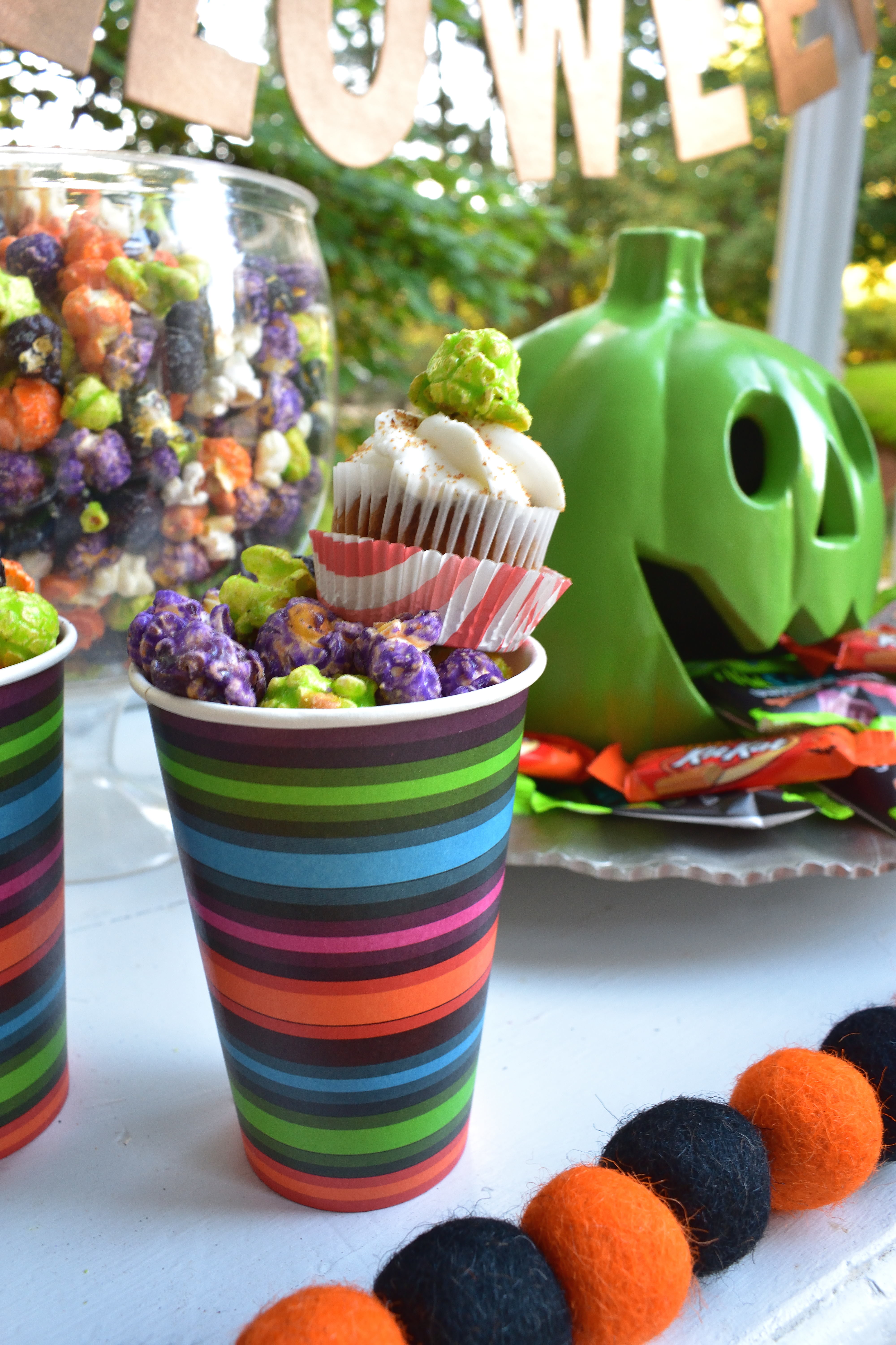 Halloween treat table