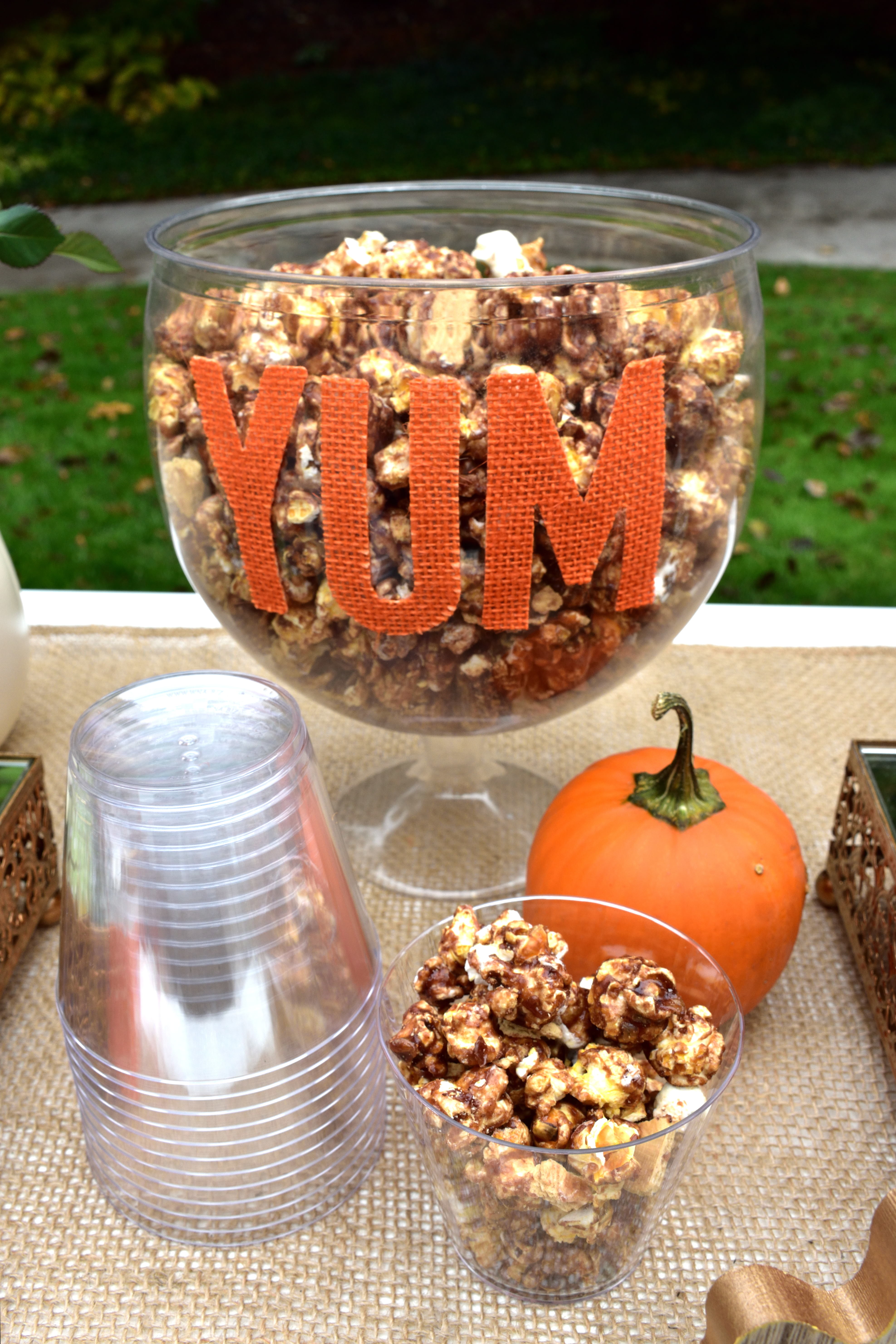 Set up a fall s'mores bar to treat your family and friends!