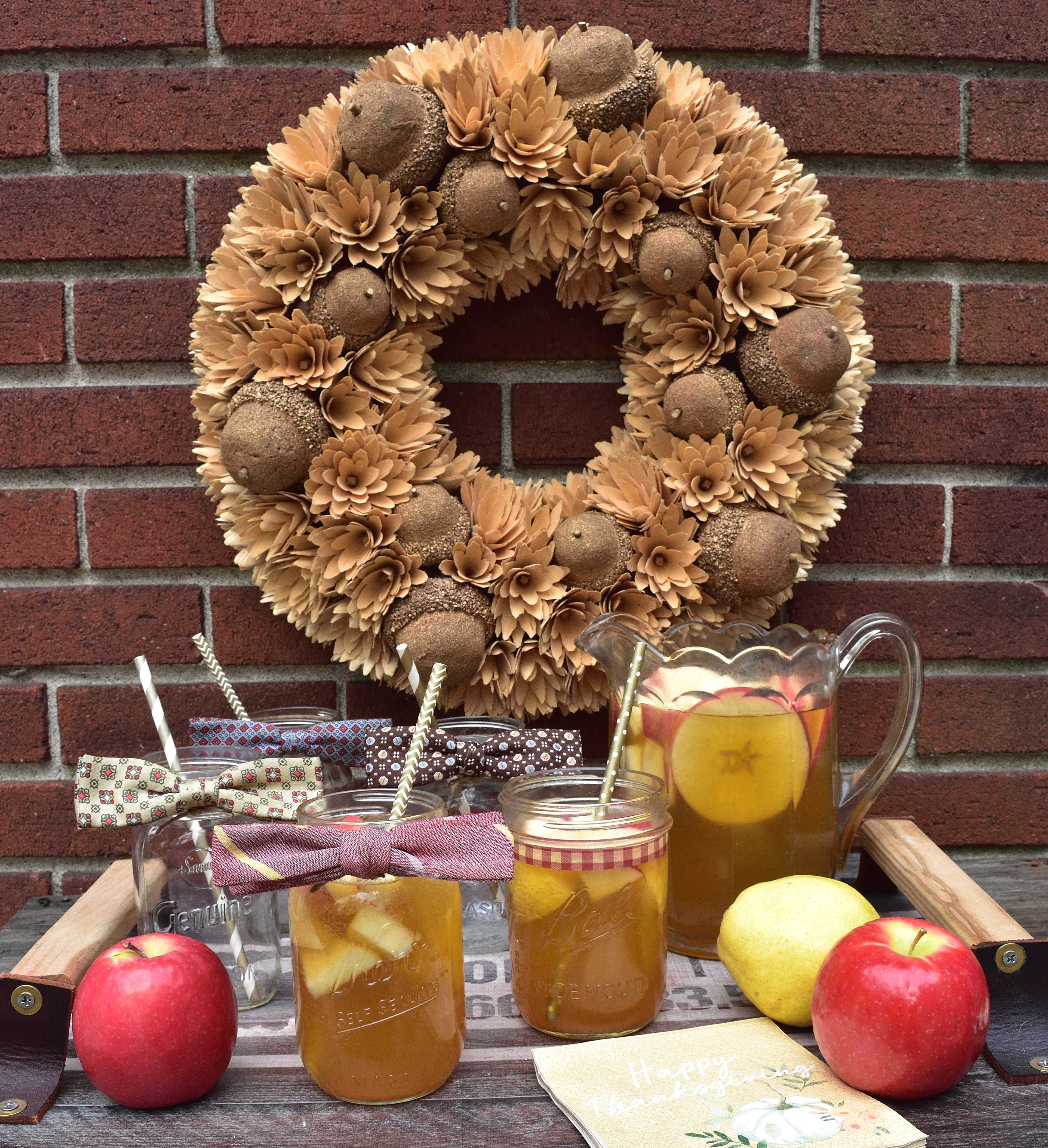 apple cider sangria beverage cart