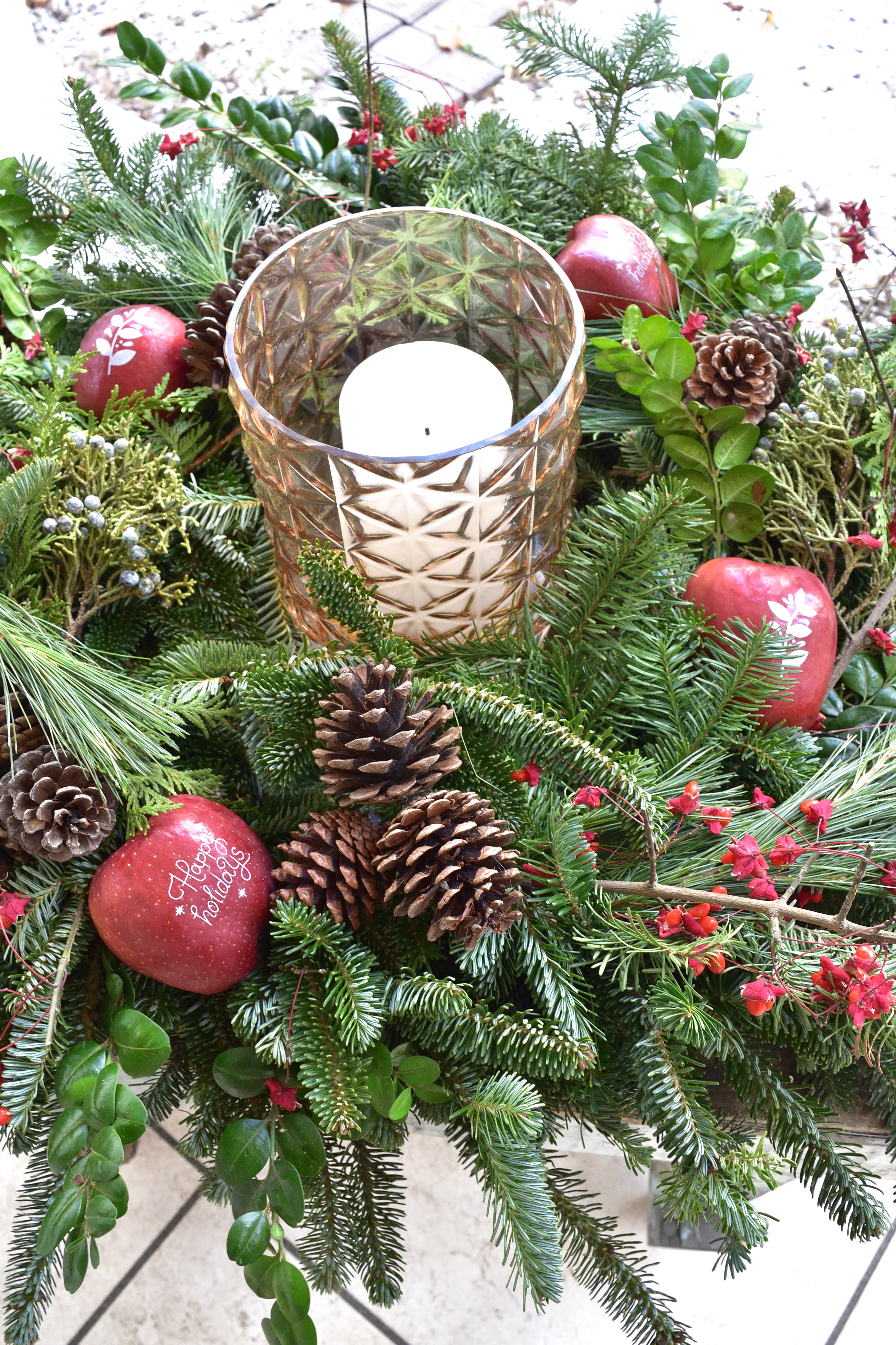 holiday wreath DIY