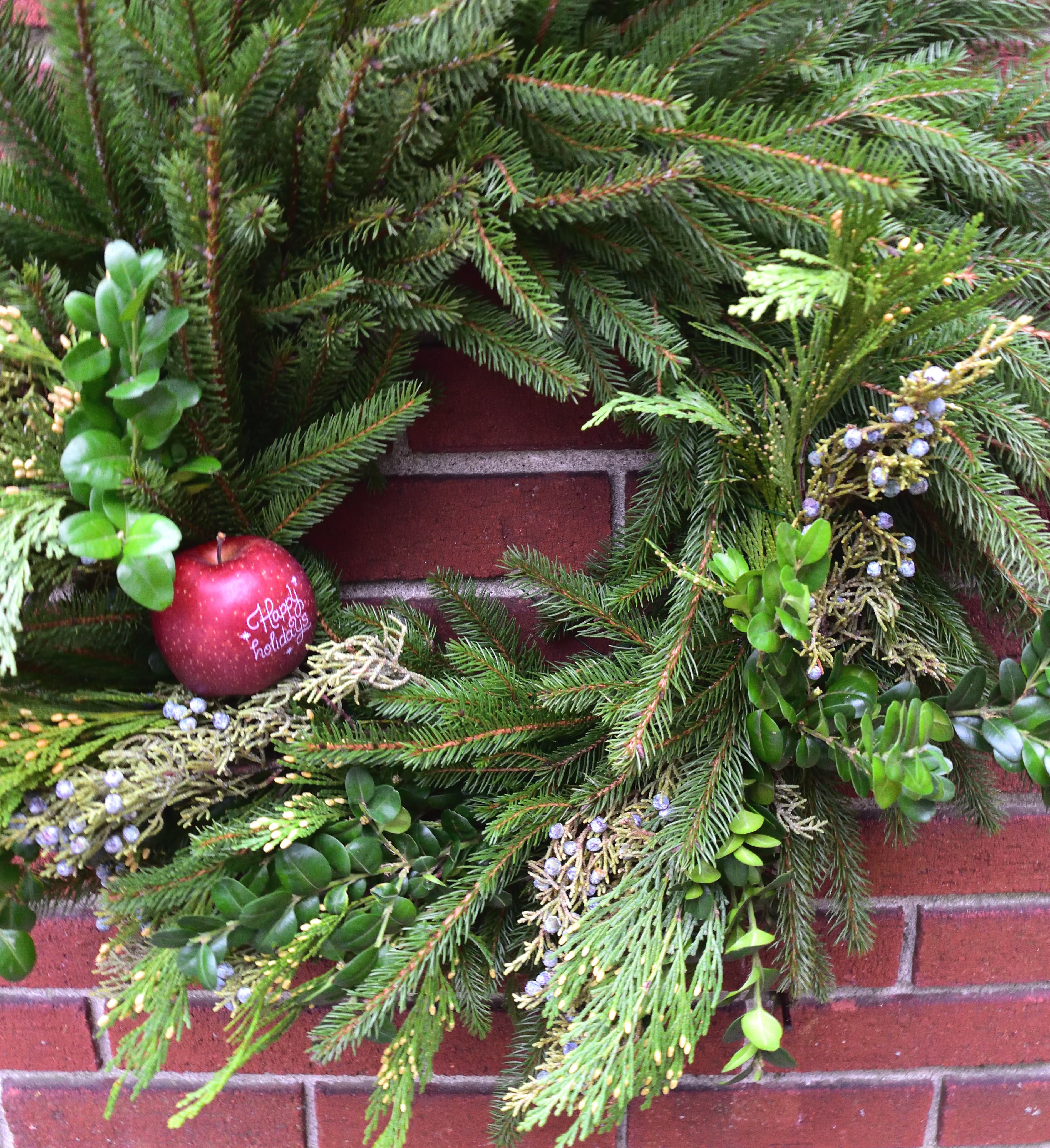 holiday wreath DIY