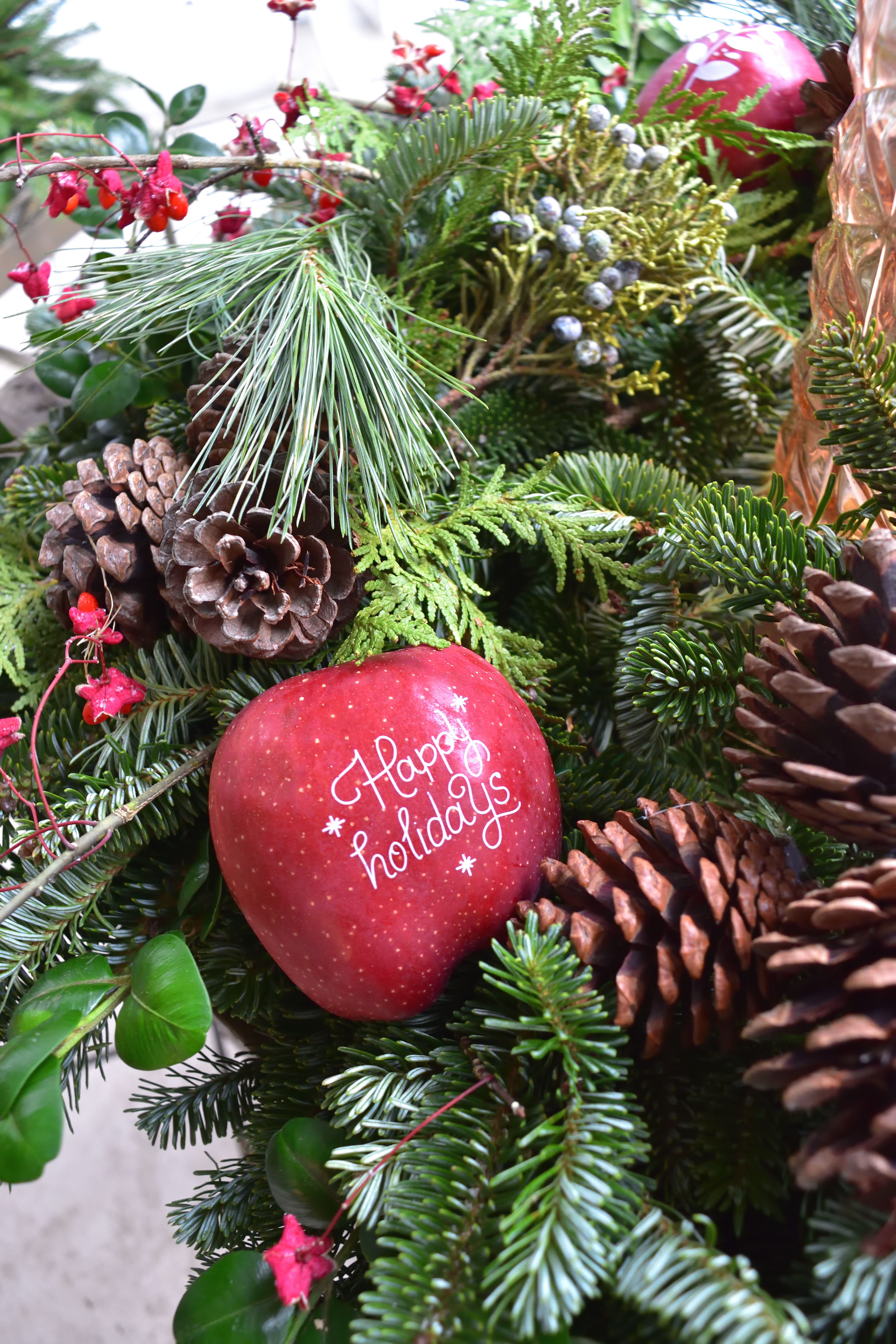 holiday wreath DIY