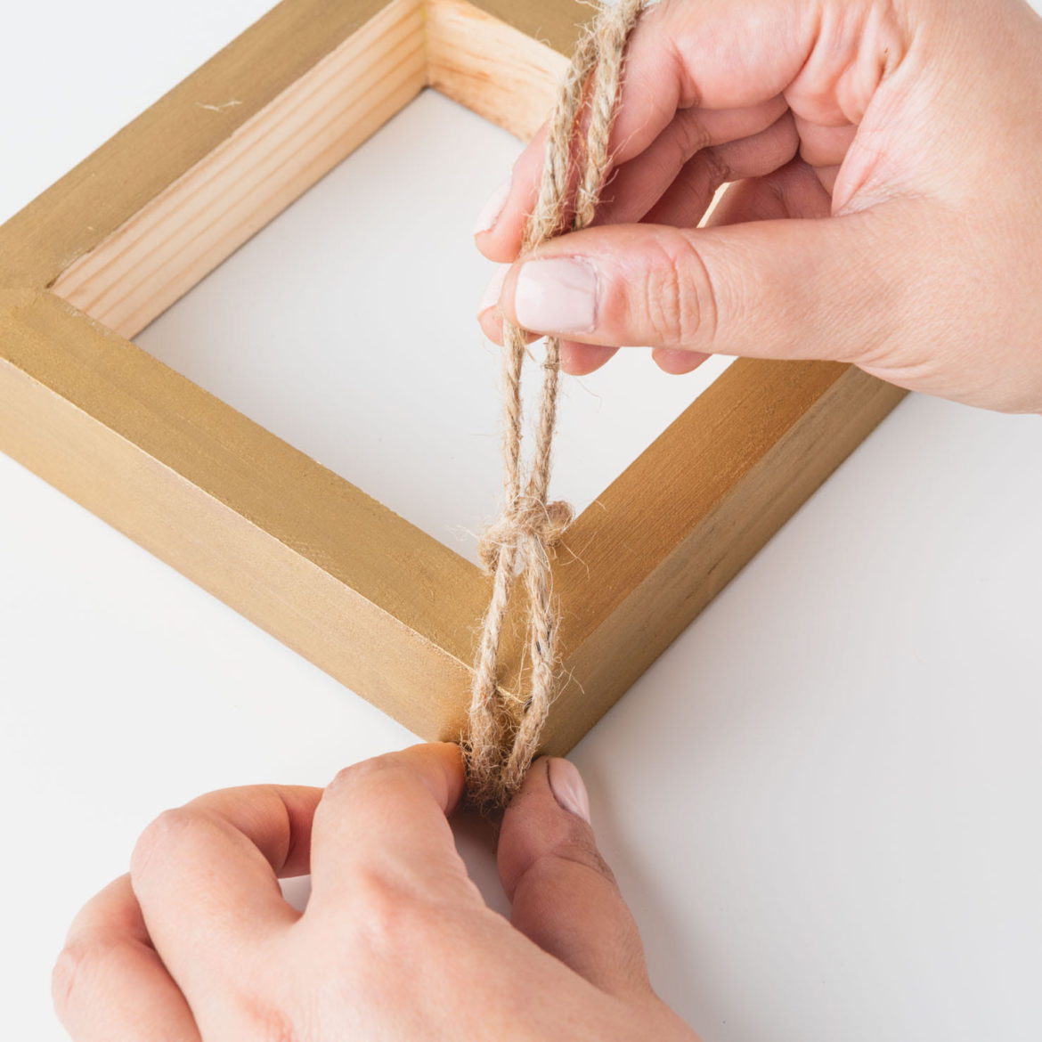 Steps to create a DIY hanging planter to brighten up your home!