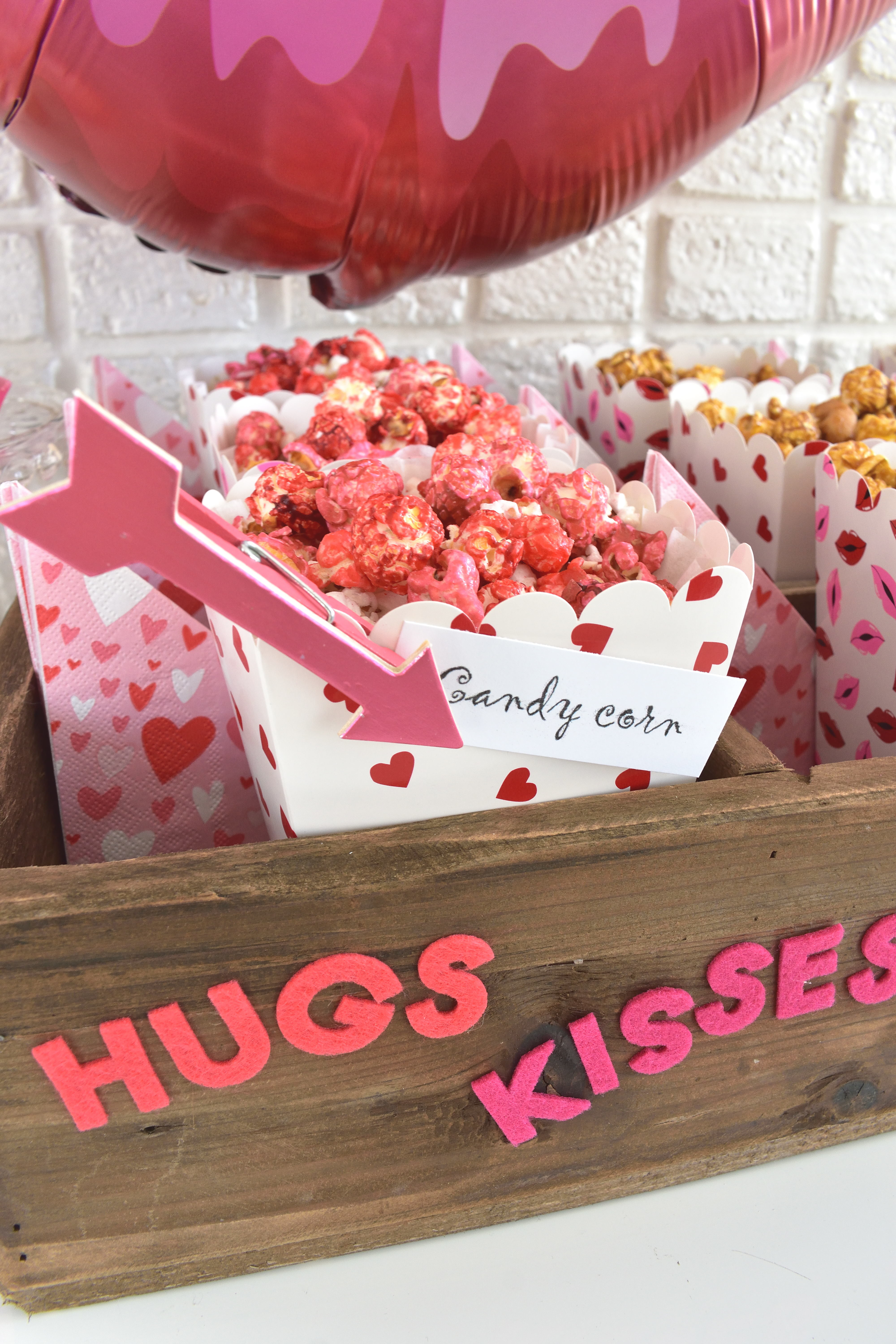 Valentines Day popcorn treats