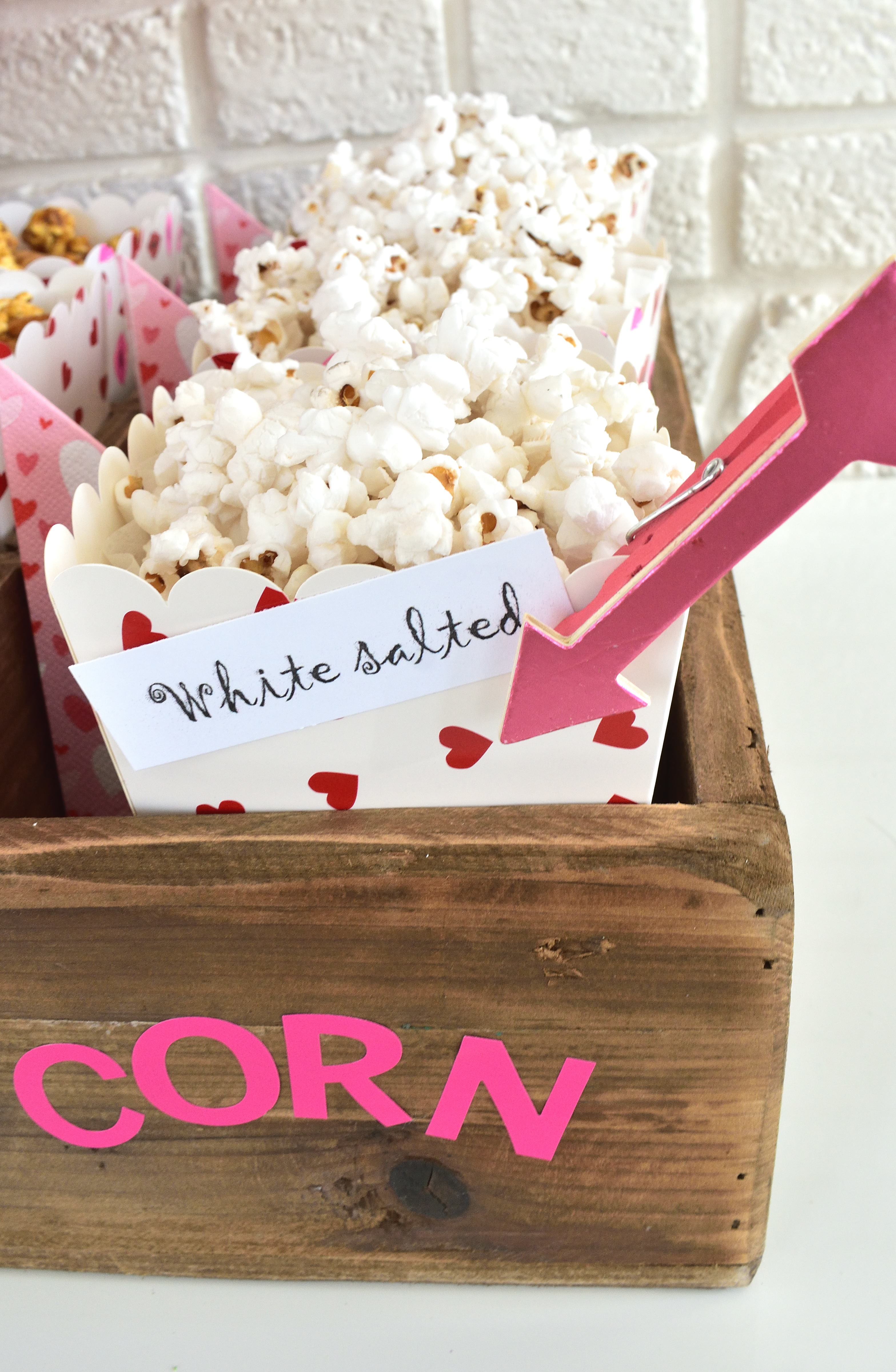 Valentine's day popcorn