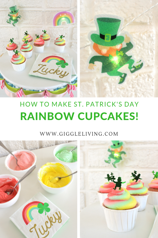 how to make rainbow cupcakes