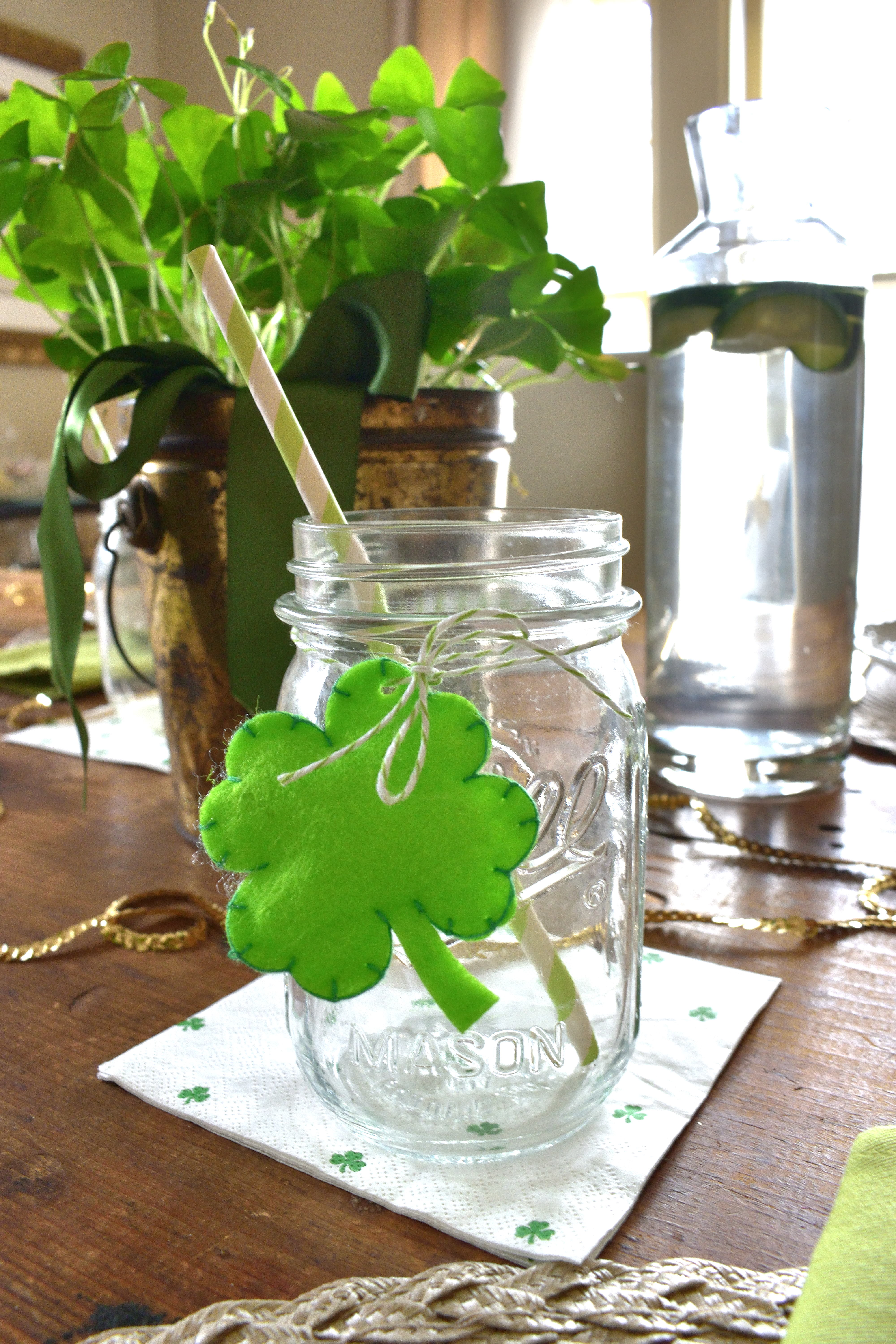 St. Patrick's Day table details