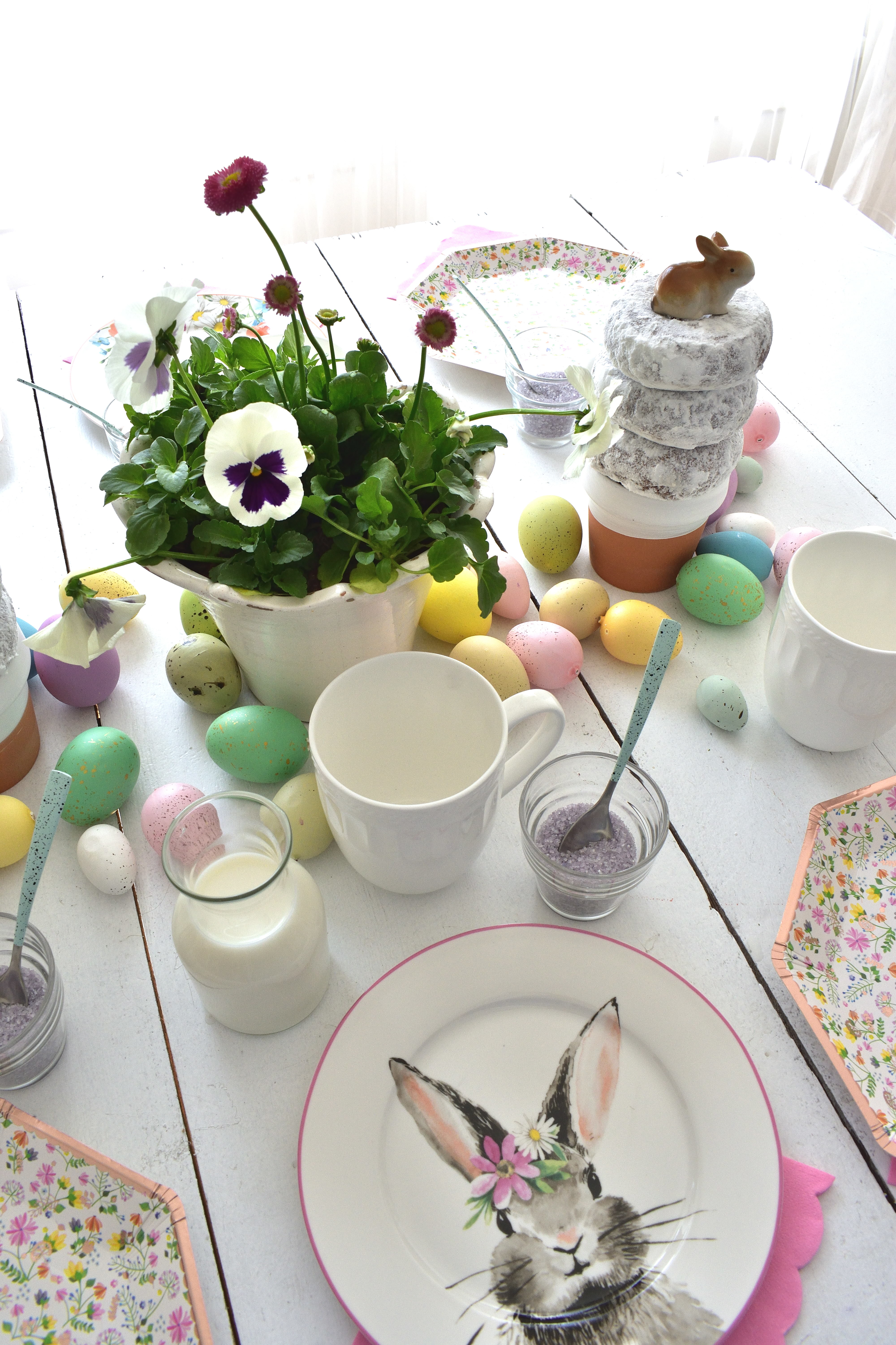 Easter coffee and doughnuts