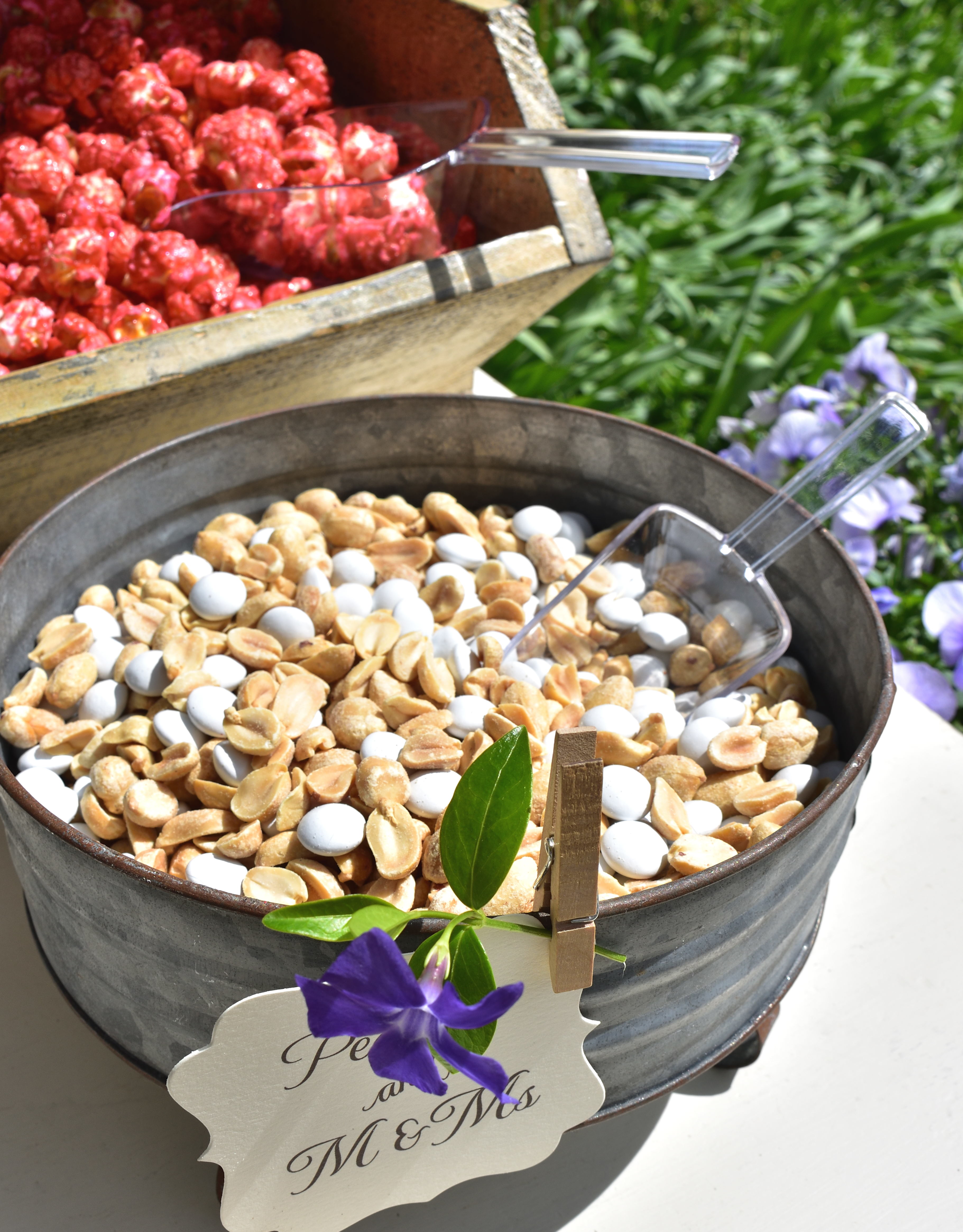 rustic popcorn bar