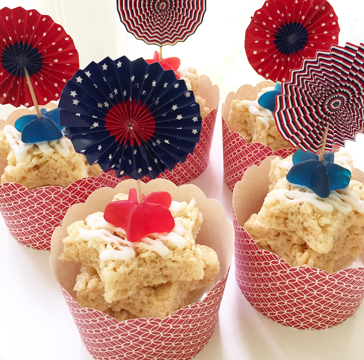 4th of July krispie treats