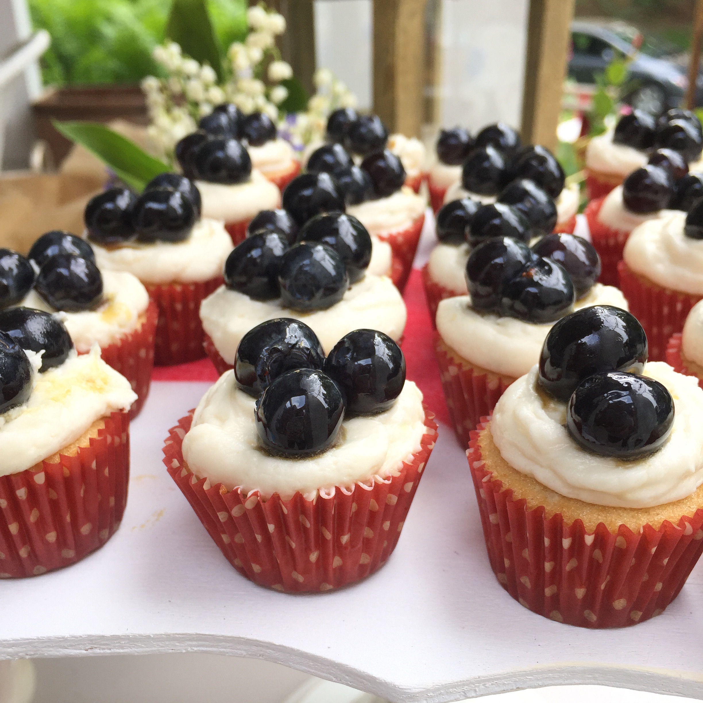 blueberry maple cupcakes