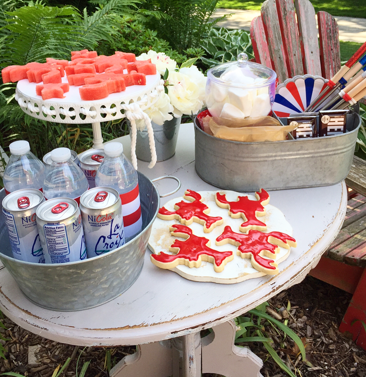 patriotic treat table