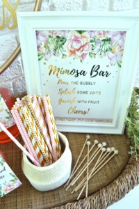 mimosa bar decorations