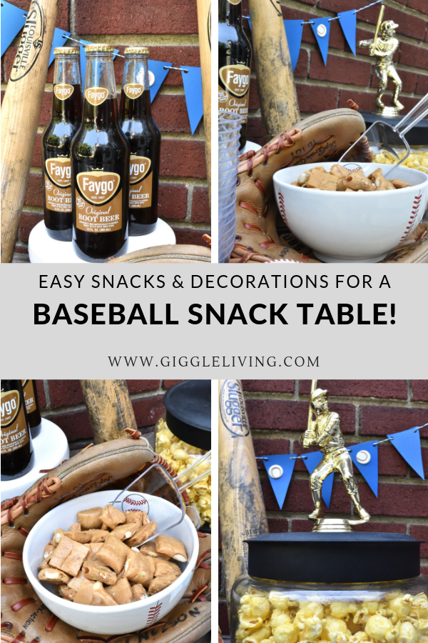 baseball snack table ideas