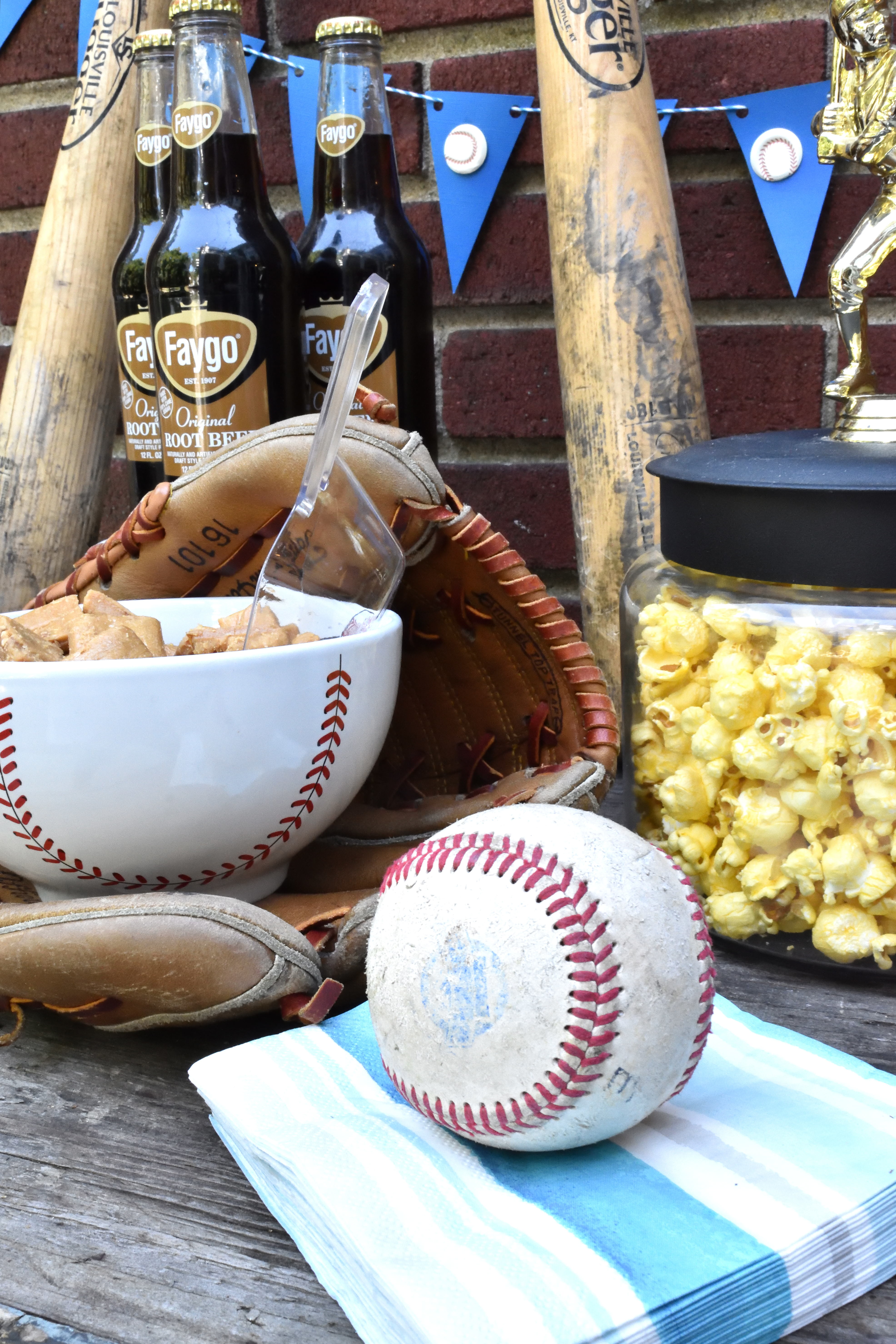baseball snack table