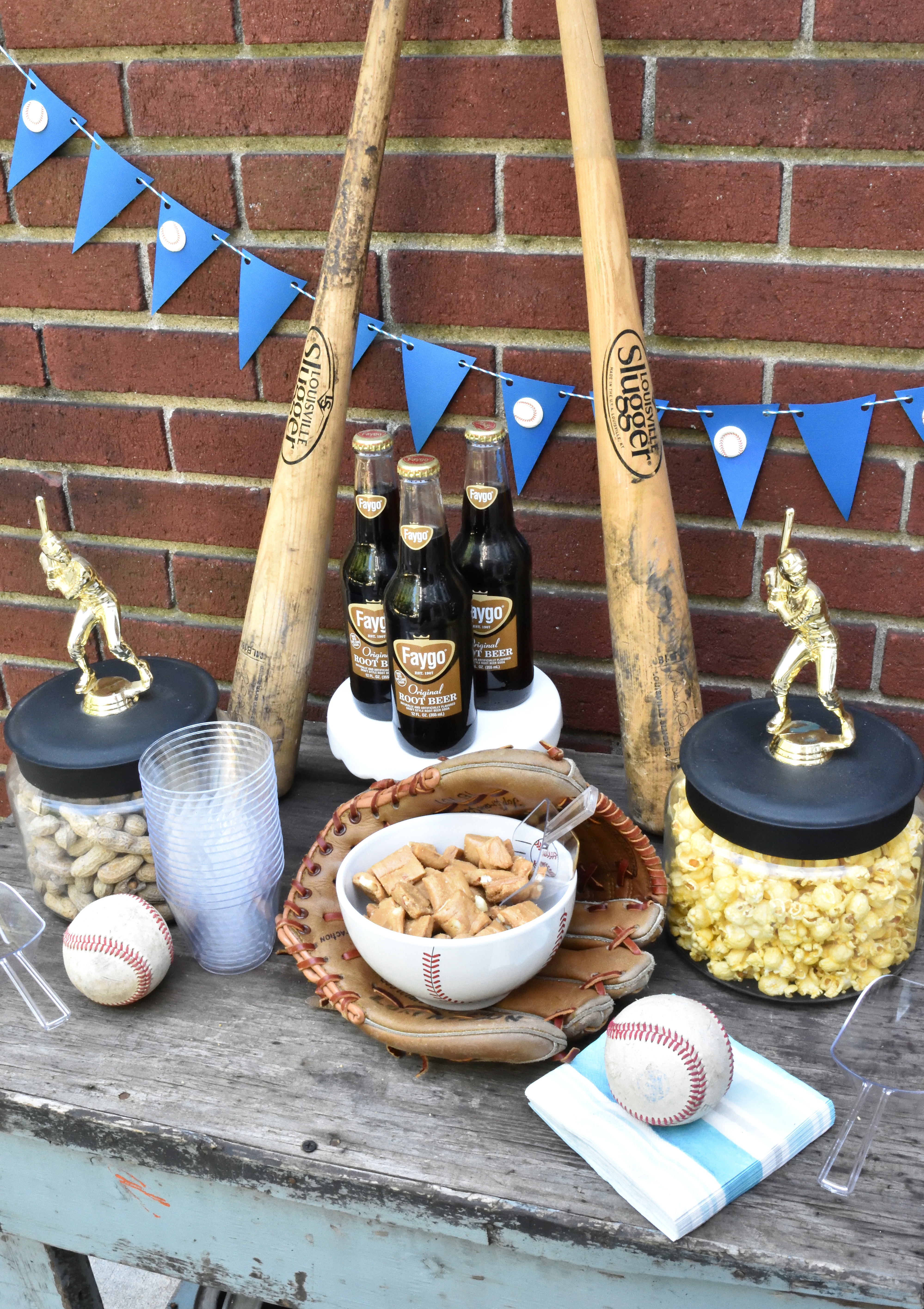 baseball snack table