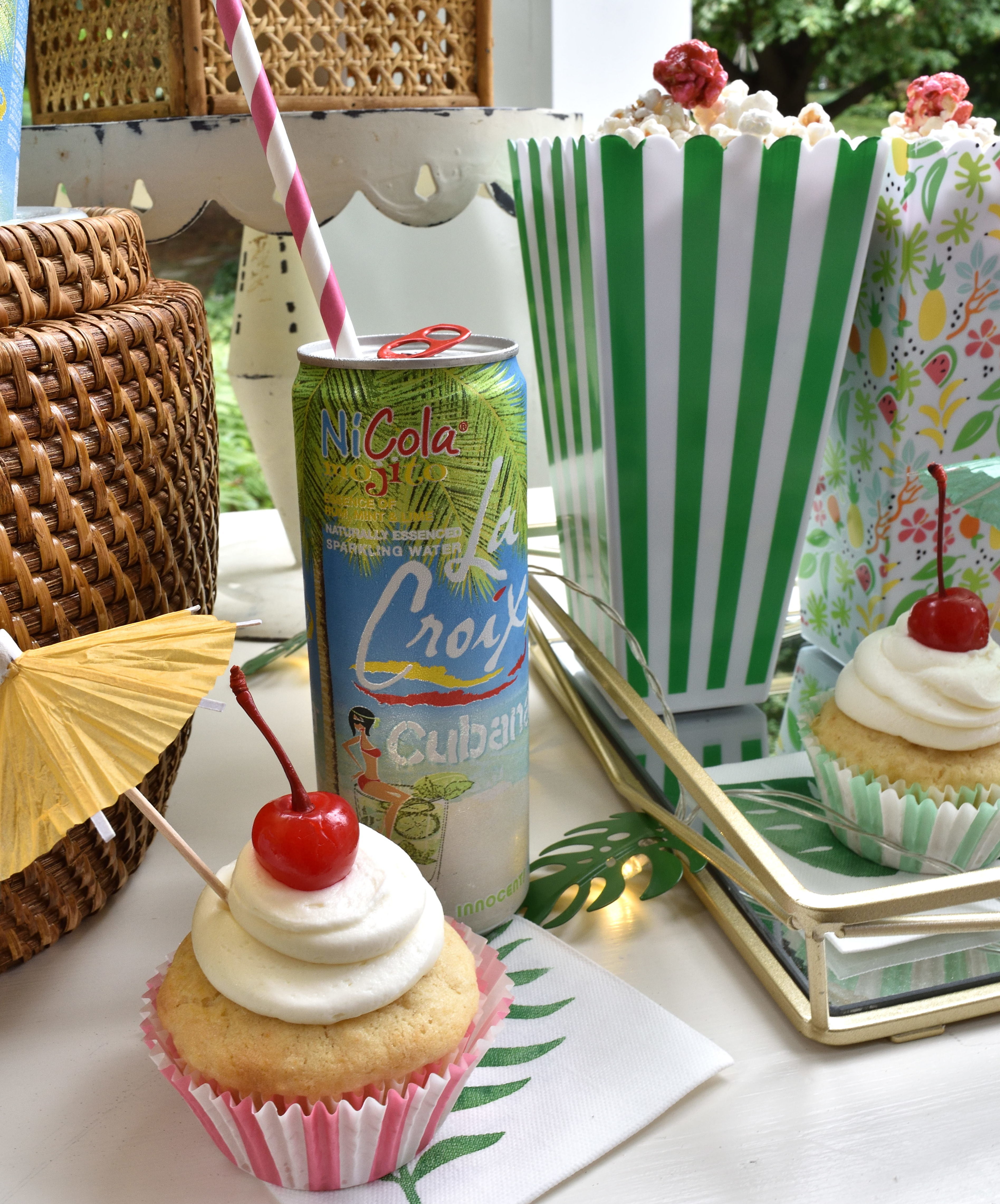 tropical treats and pina colada cupcakes