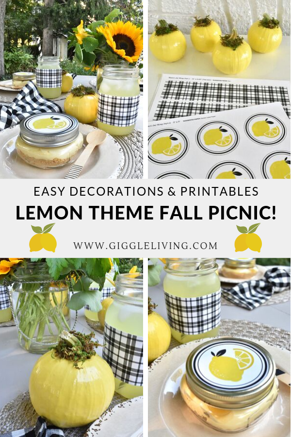 Lemon theme picnic ideas for fall!