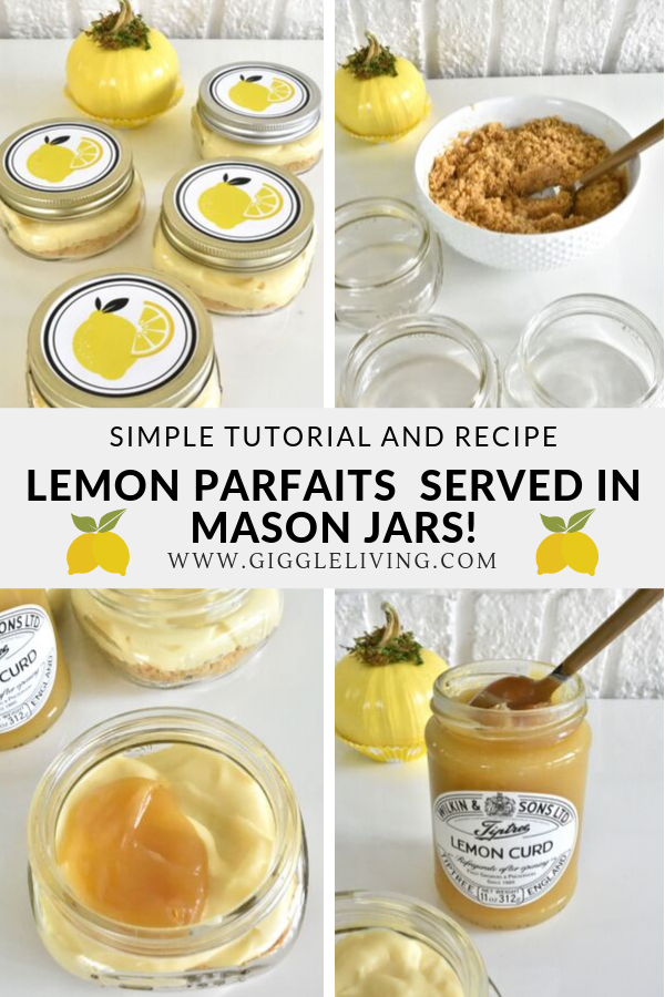 Lemon cheesecake parfaits!