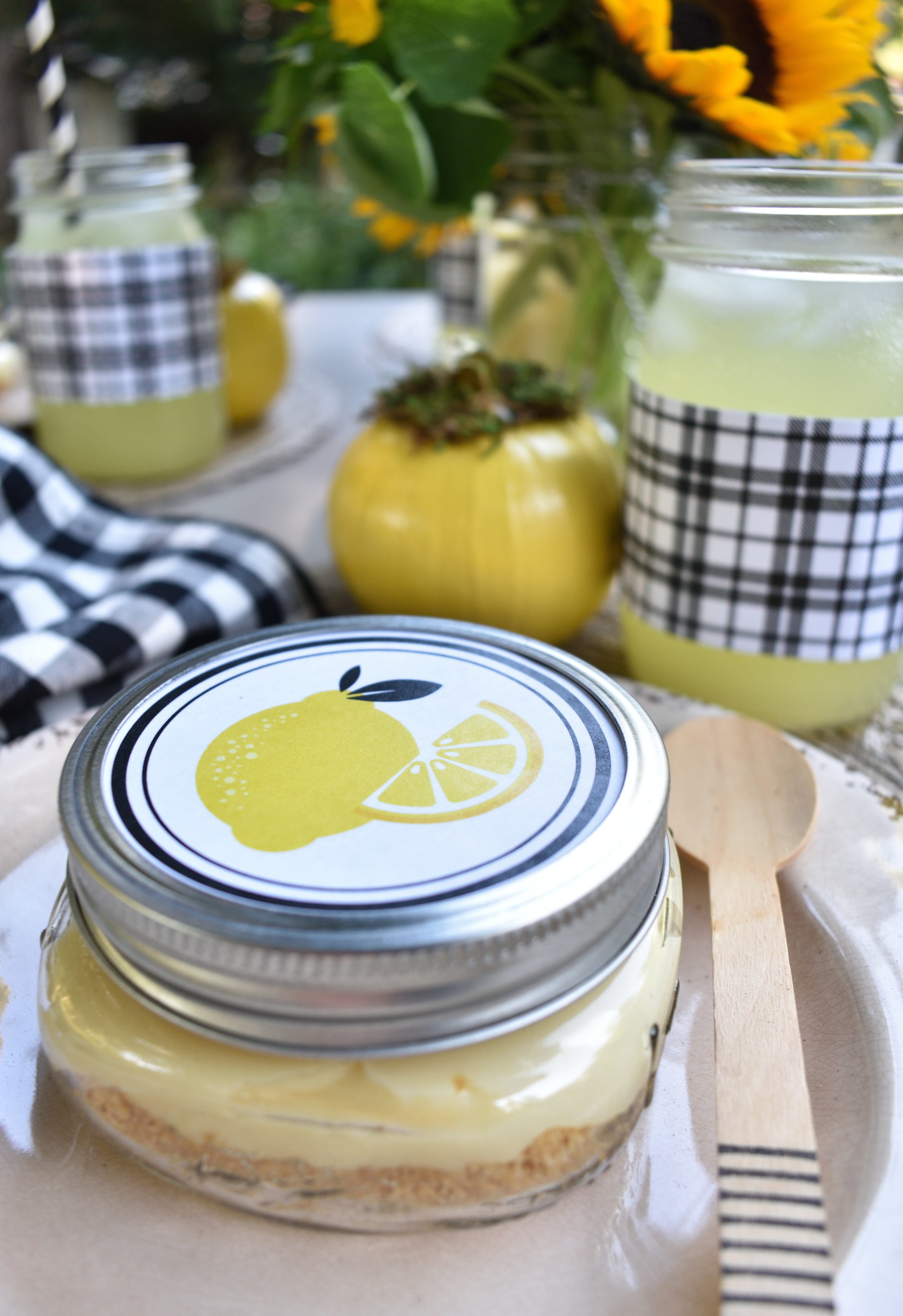 lemon mason jar printables