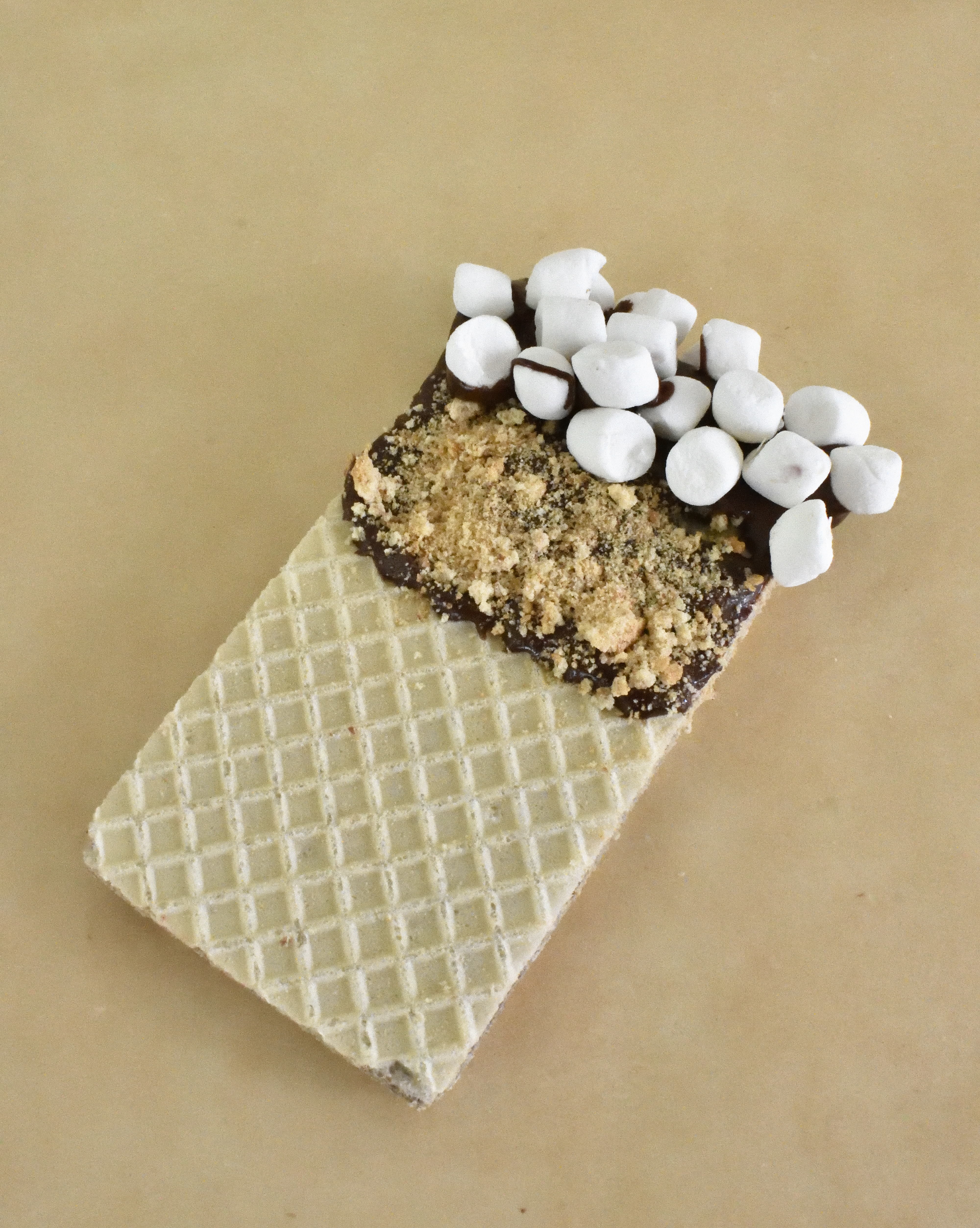 DIY s'mores wafer cookies