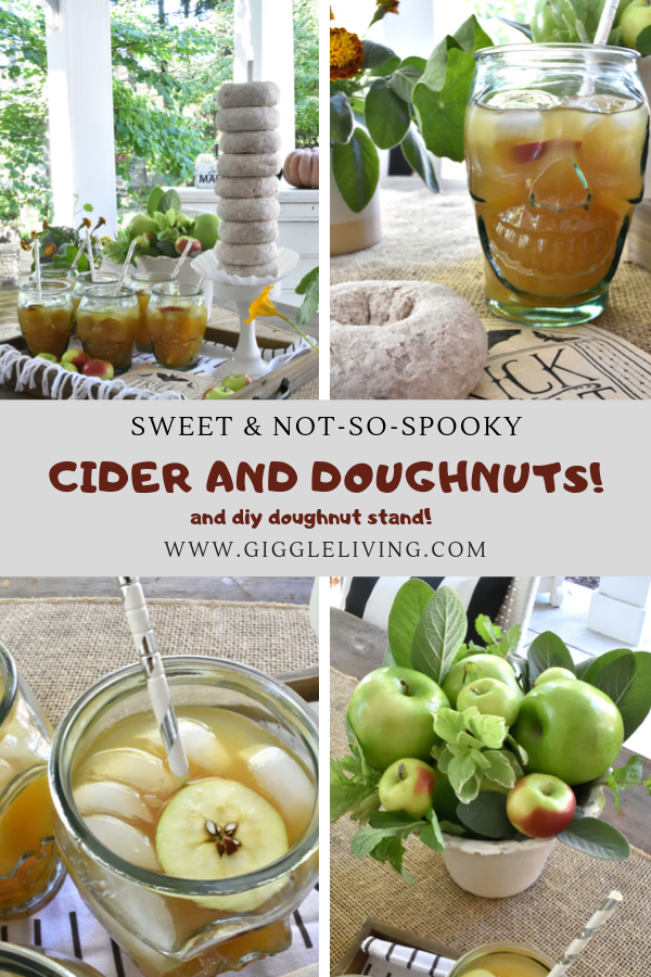 Halloween cider and doughnuts