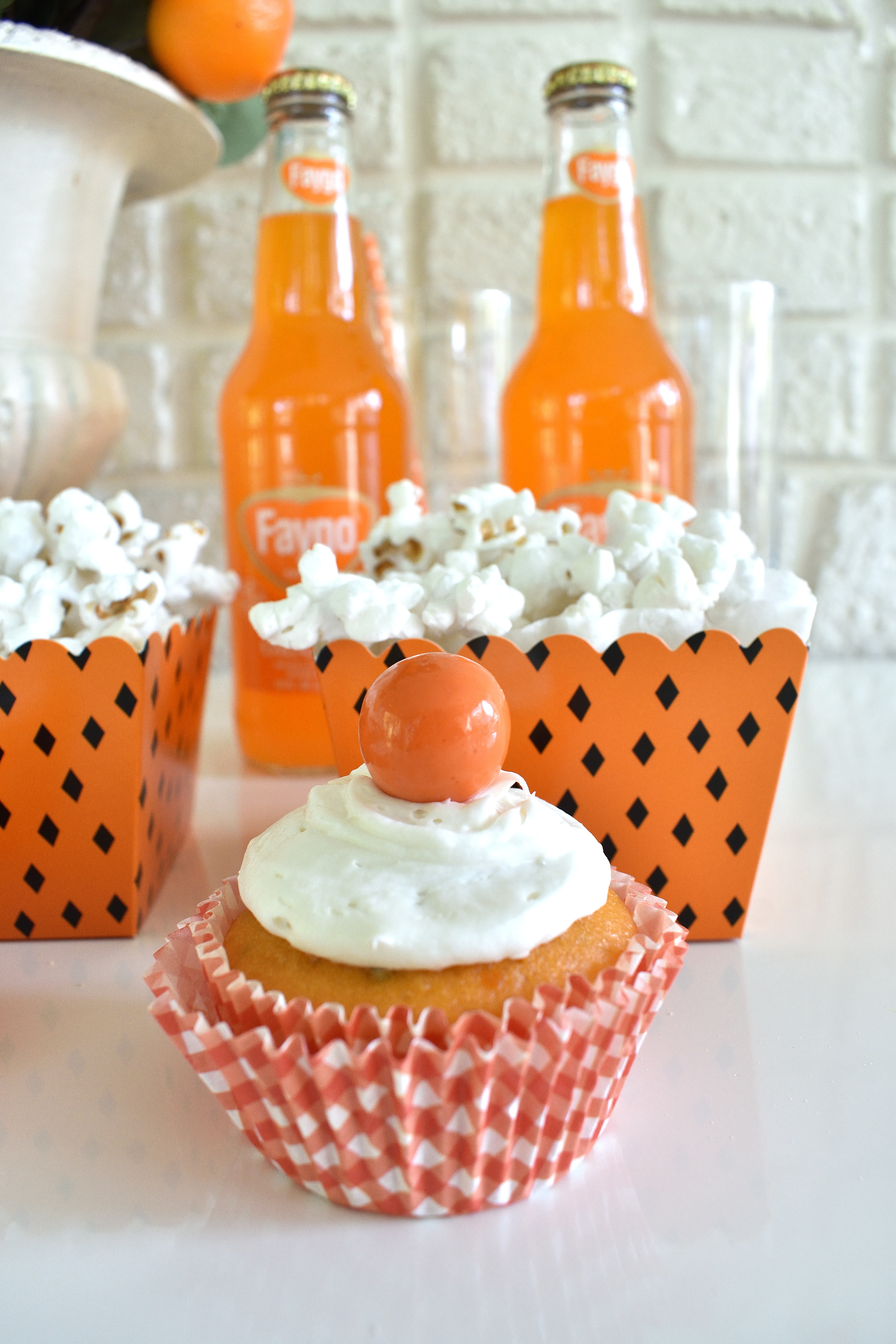 orange creamcicle cupcake