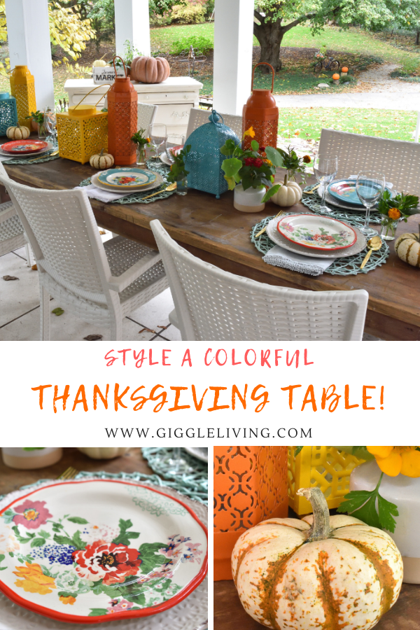 Style a colorful Thanksgiving table for your holiday celebration!