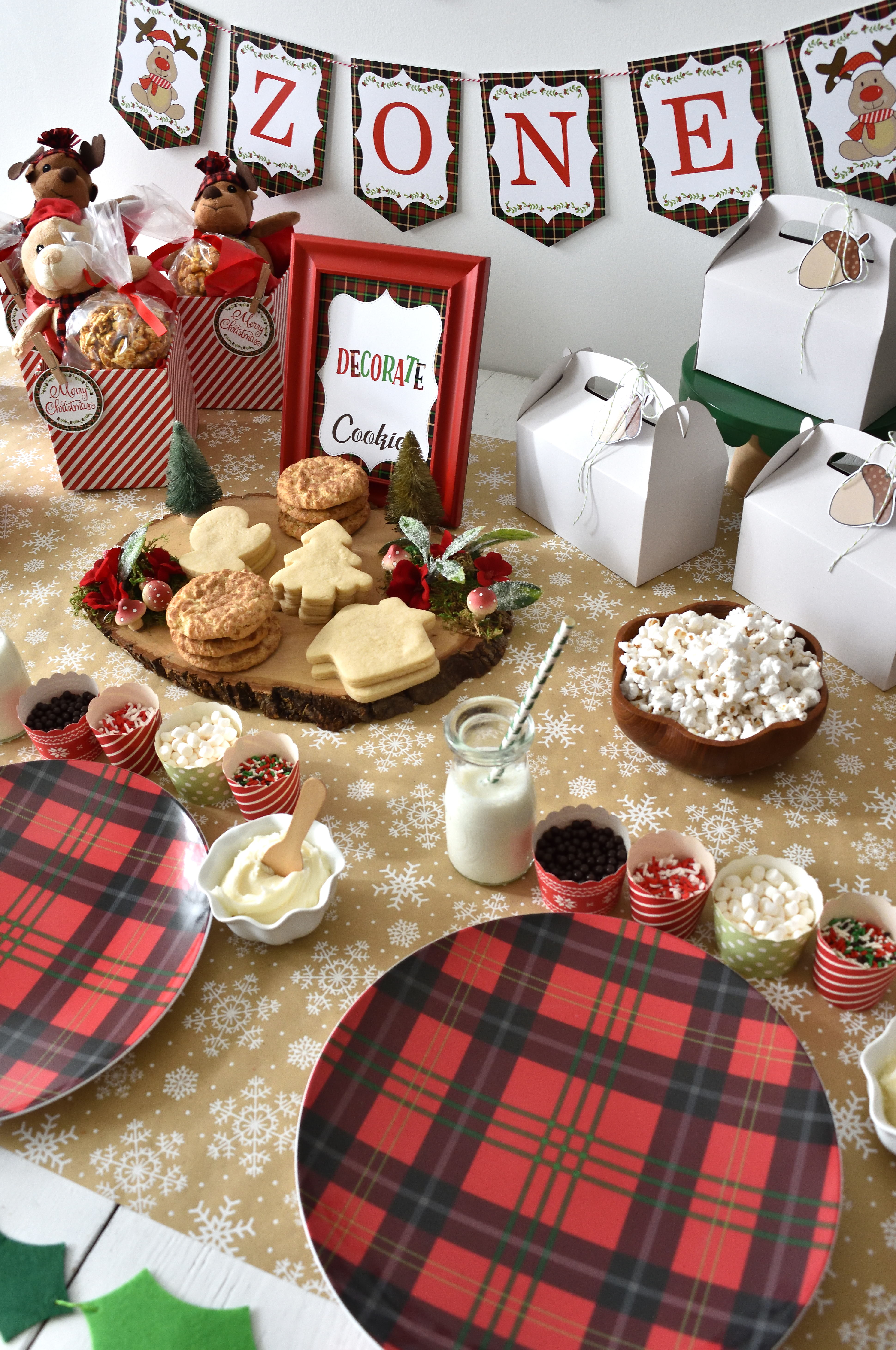 Christmas cookie decorating party