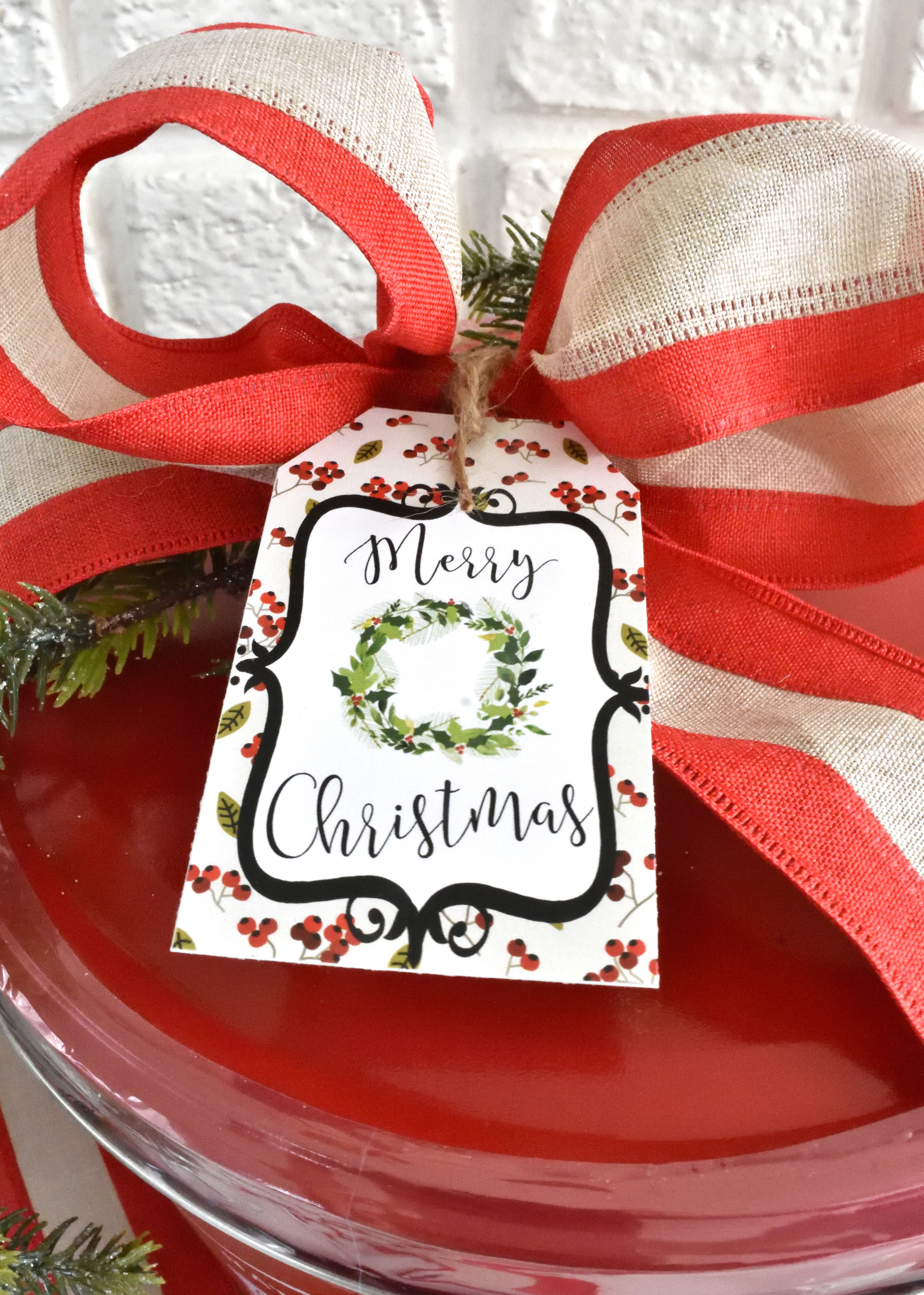 printable holiday gift tag