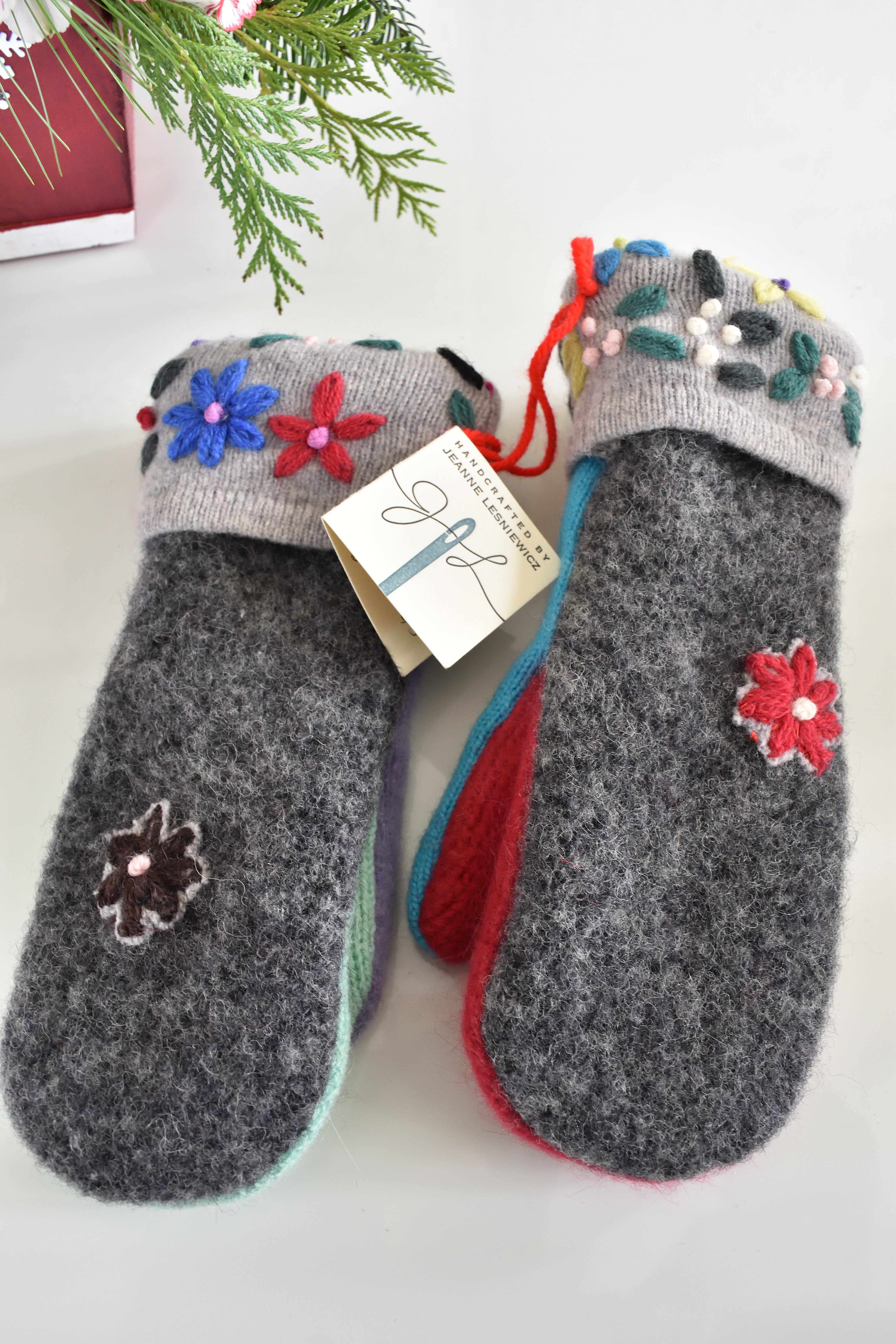Christmas gift ideas, handmade mittens