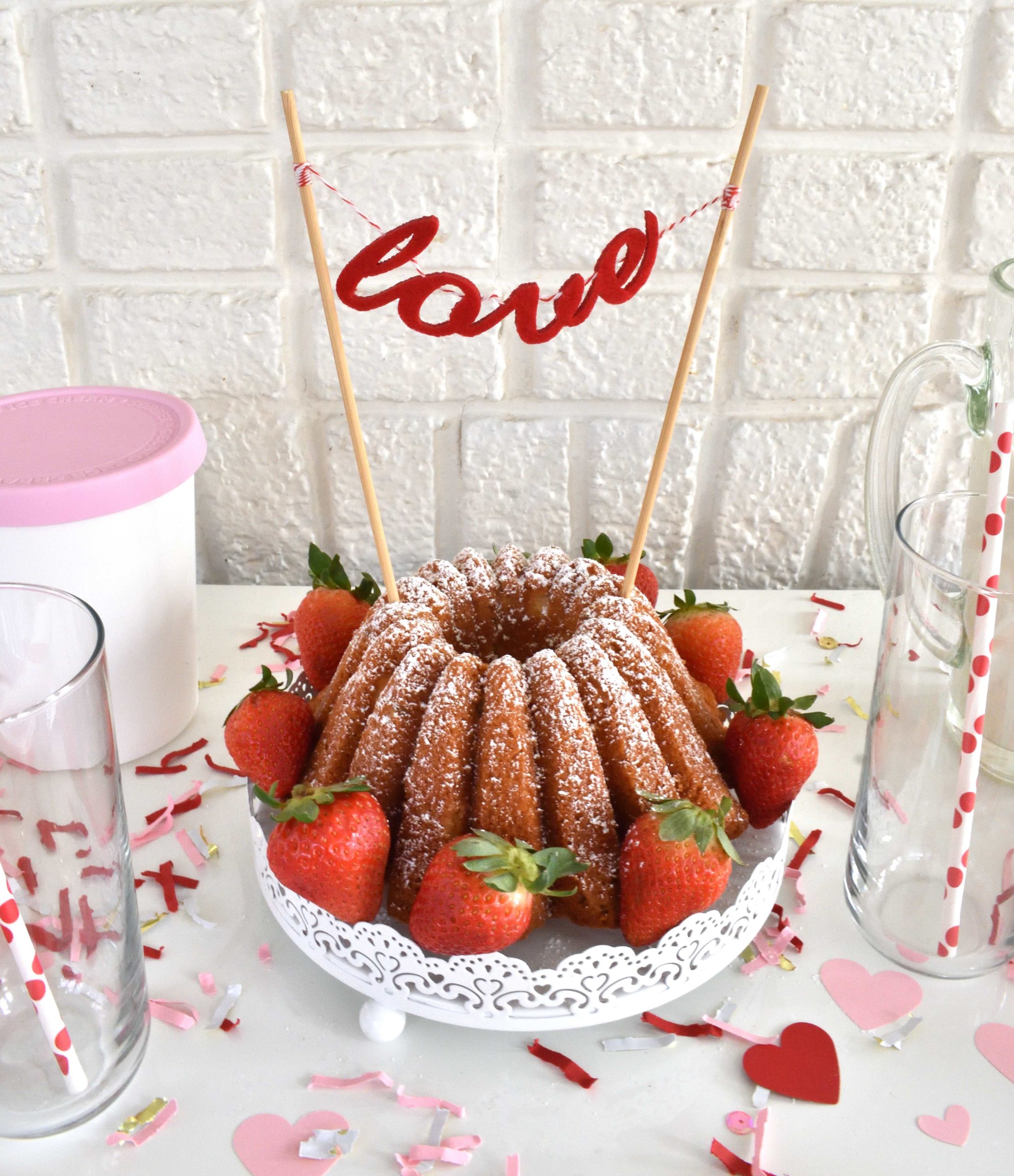 Valentine pound cake