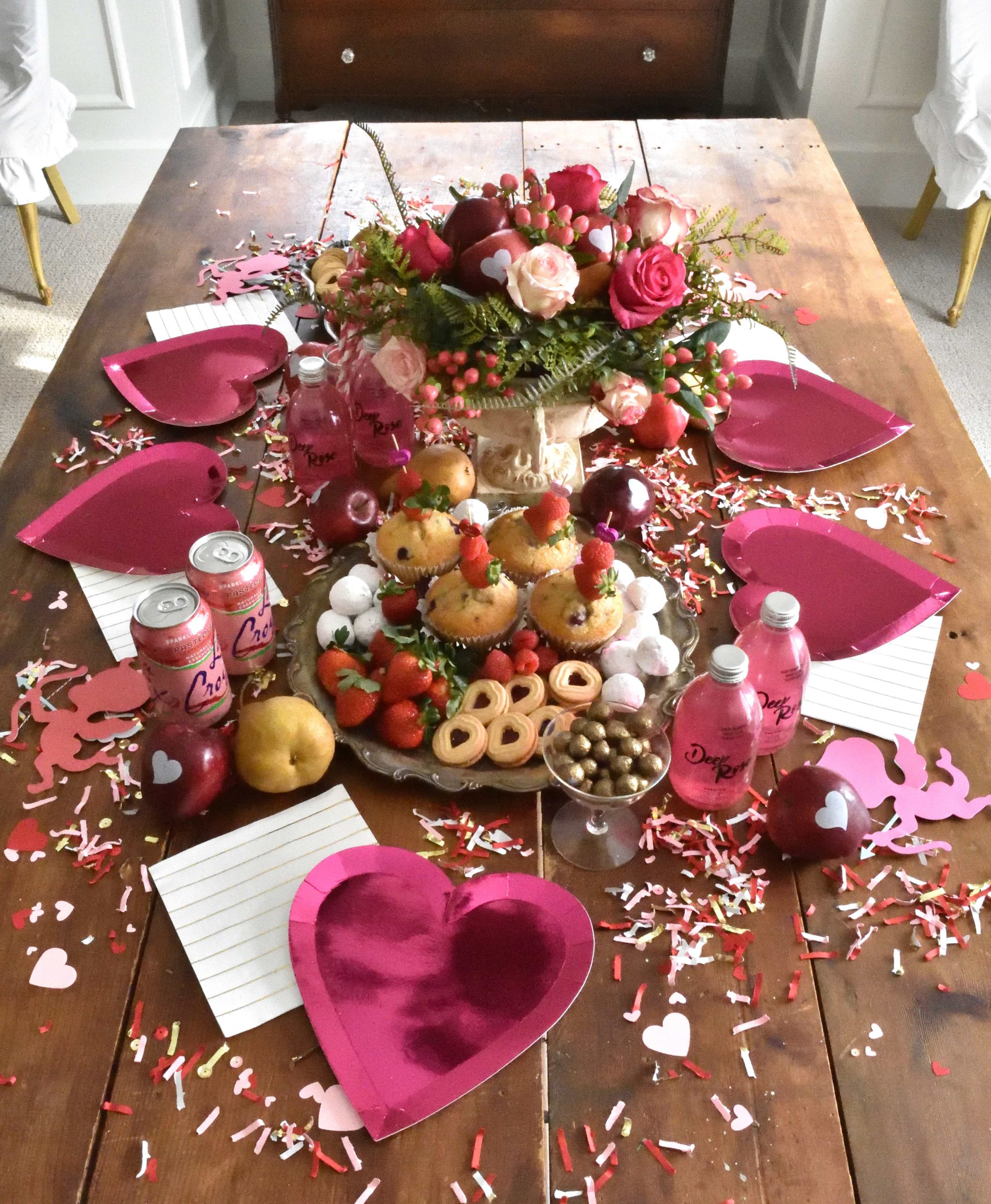 Valentine's Breakfast table
