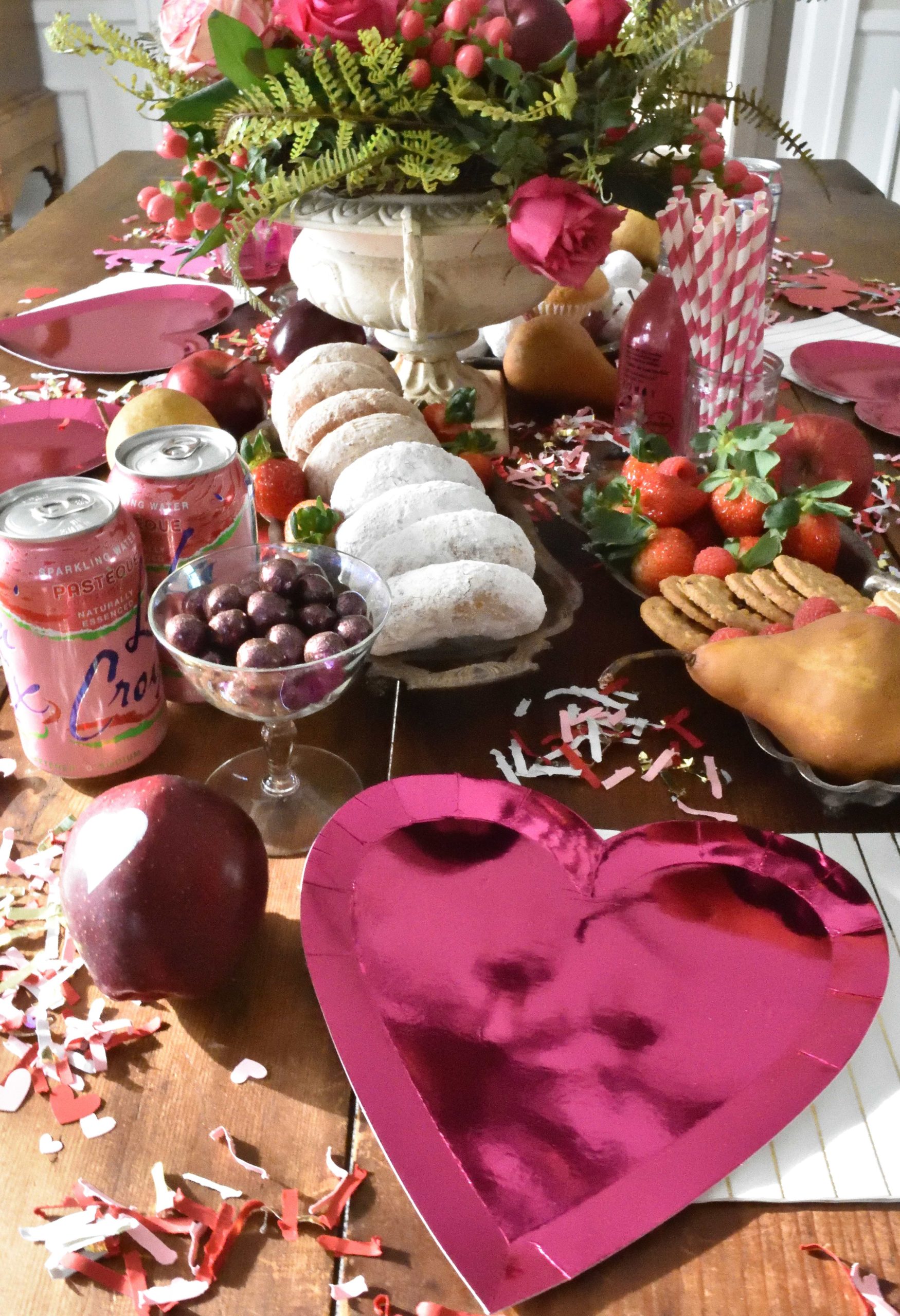 Valentine's Day Breakfast table
