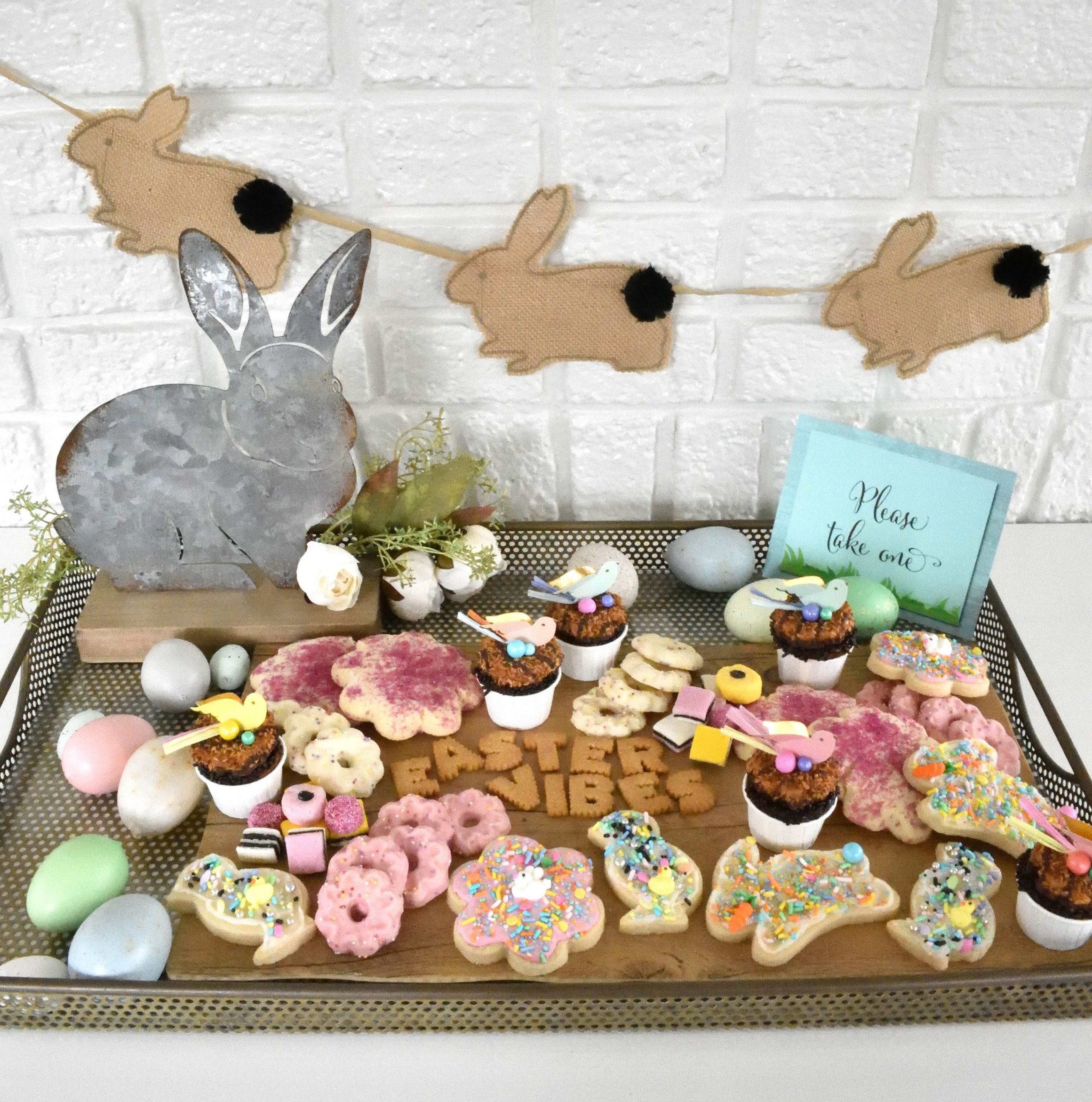 DIY Easter dessert grazing board